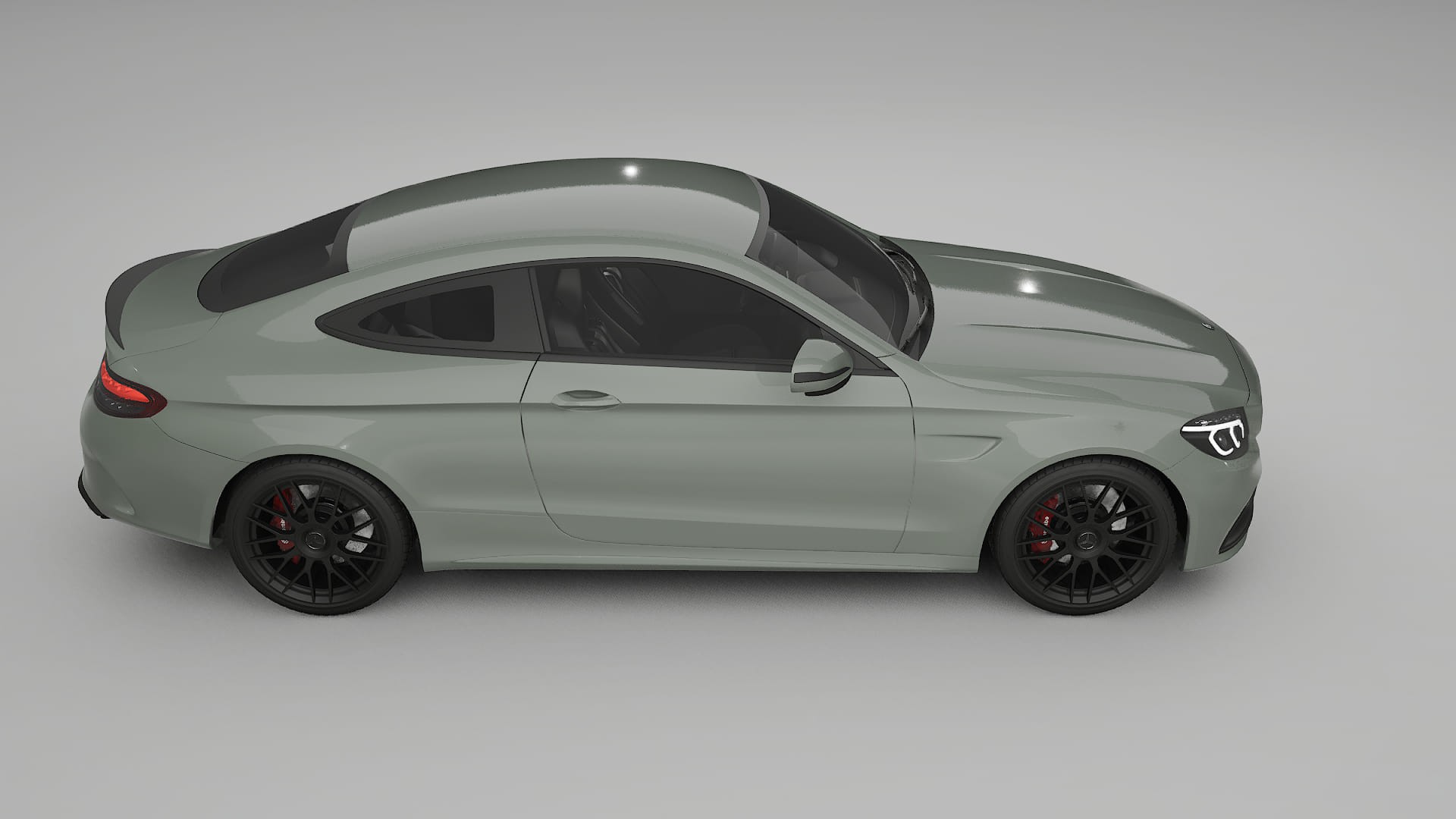 Mercedes C63 AMG W205 Coupe TPU Paint Protection Film | SLATE Color Change PPF Full Pre-Cut Kit