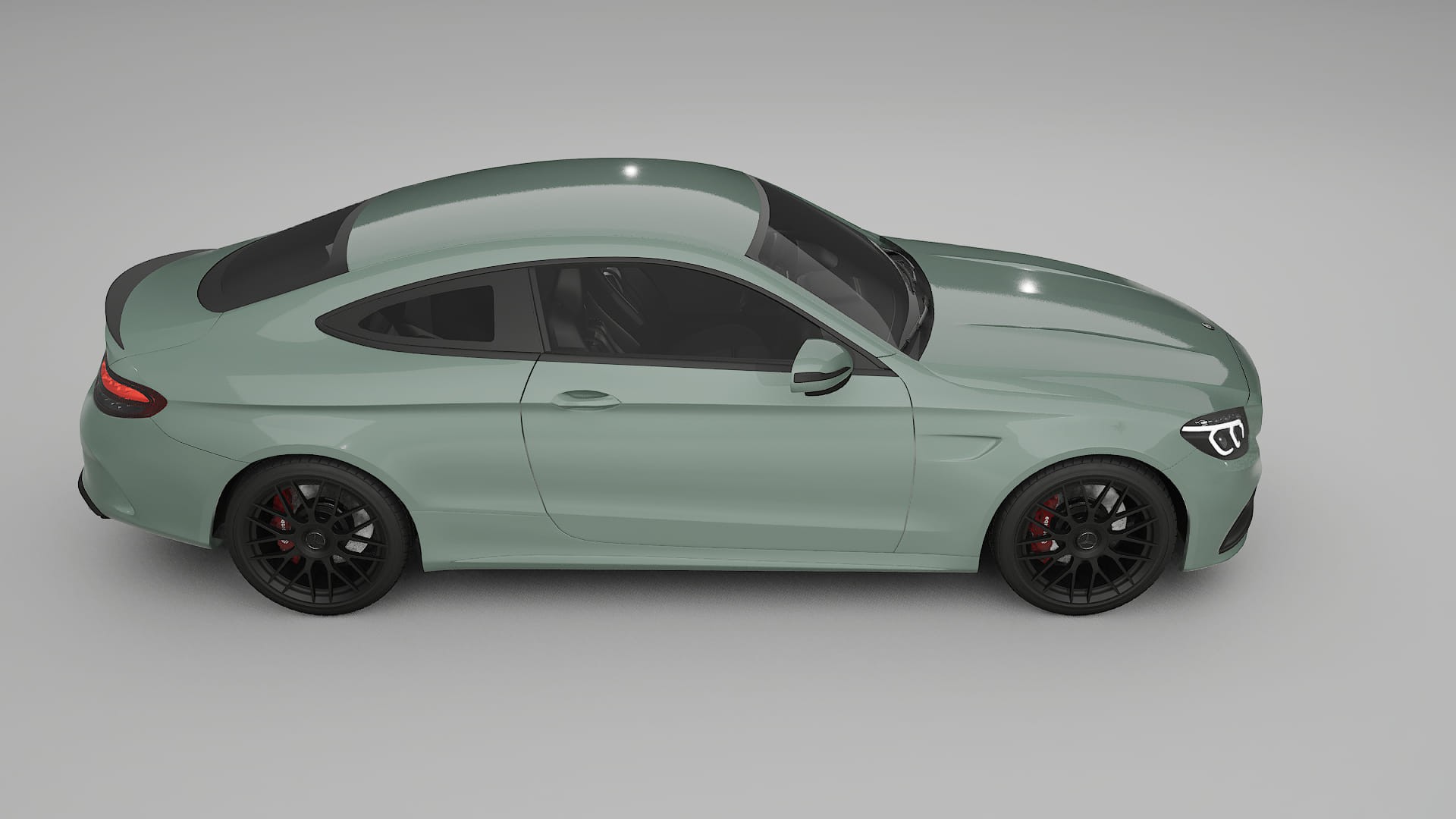 Mercedes C63 AMG W205 Coupe TPU Paint Protection Film | CINDER Color Change PPF Full Pre-Cut Kit