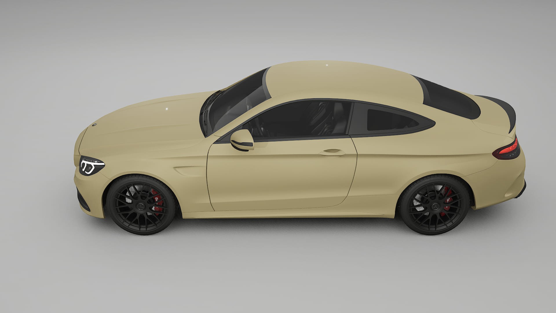 Mercedes C63 AMG W205 Coupe TPU Paint Protection Film | SAND Color Change PPF Full Pre-Cut Kit