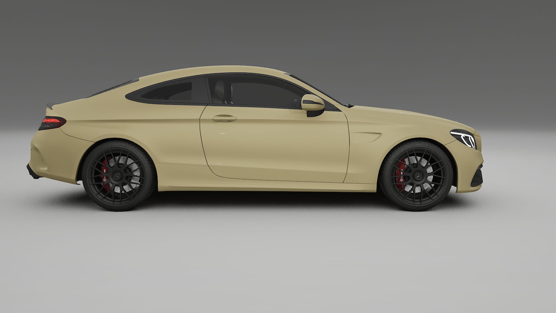 Mercedes C63 AMG W205 Coupe TPU Paint Protection Film | SAND Color Change PPF Full Pre-Cut Kit