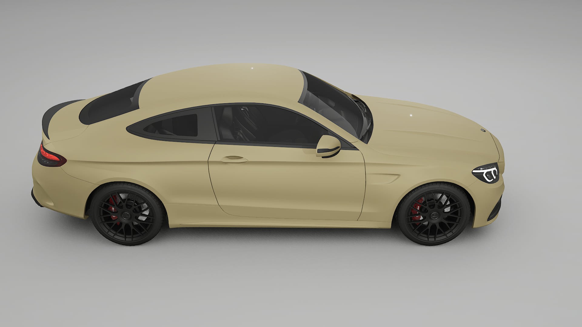 Mercedes C63 AMG W205 Coupe TPU Paint Protection Film | SAND Color Change PPF Full Pre-Cut Kit