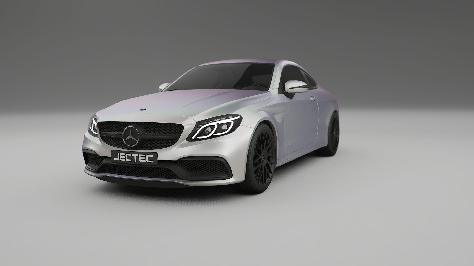 Mercedes C63 AMG W205 Coupe TPU Paint Protection Film | NEBULA Color Change PPF Full Pre-Cut Kit