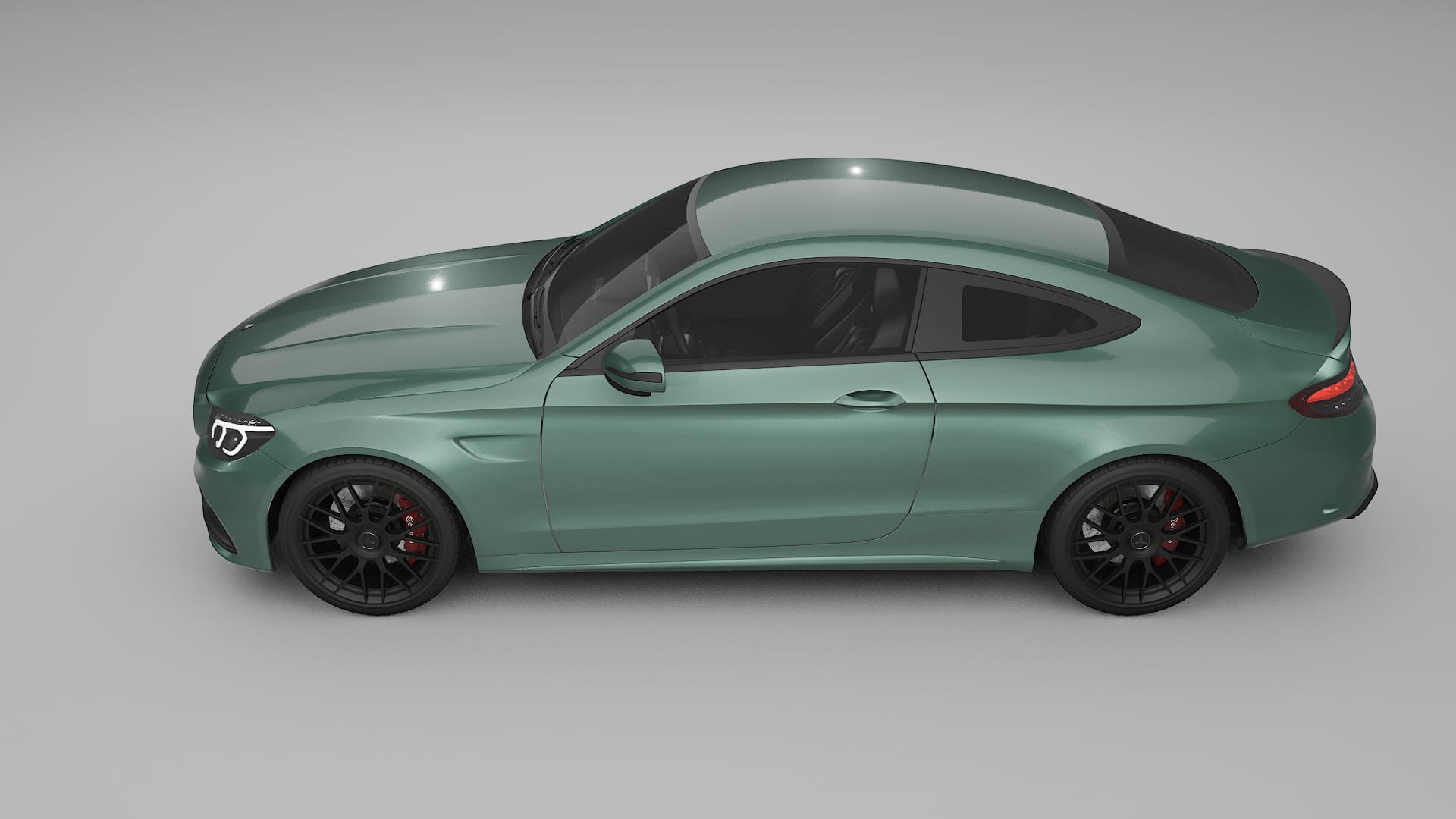 Mercedes C63 AMG W205 Coupe TPU Paint Protection Film | EVERGREEN Color Change PPF Full Pre-Cut Kit