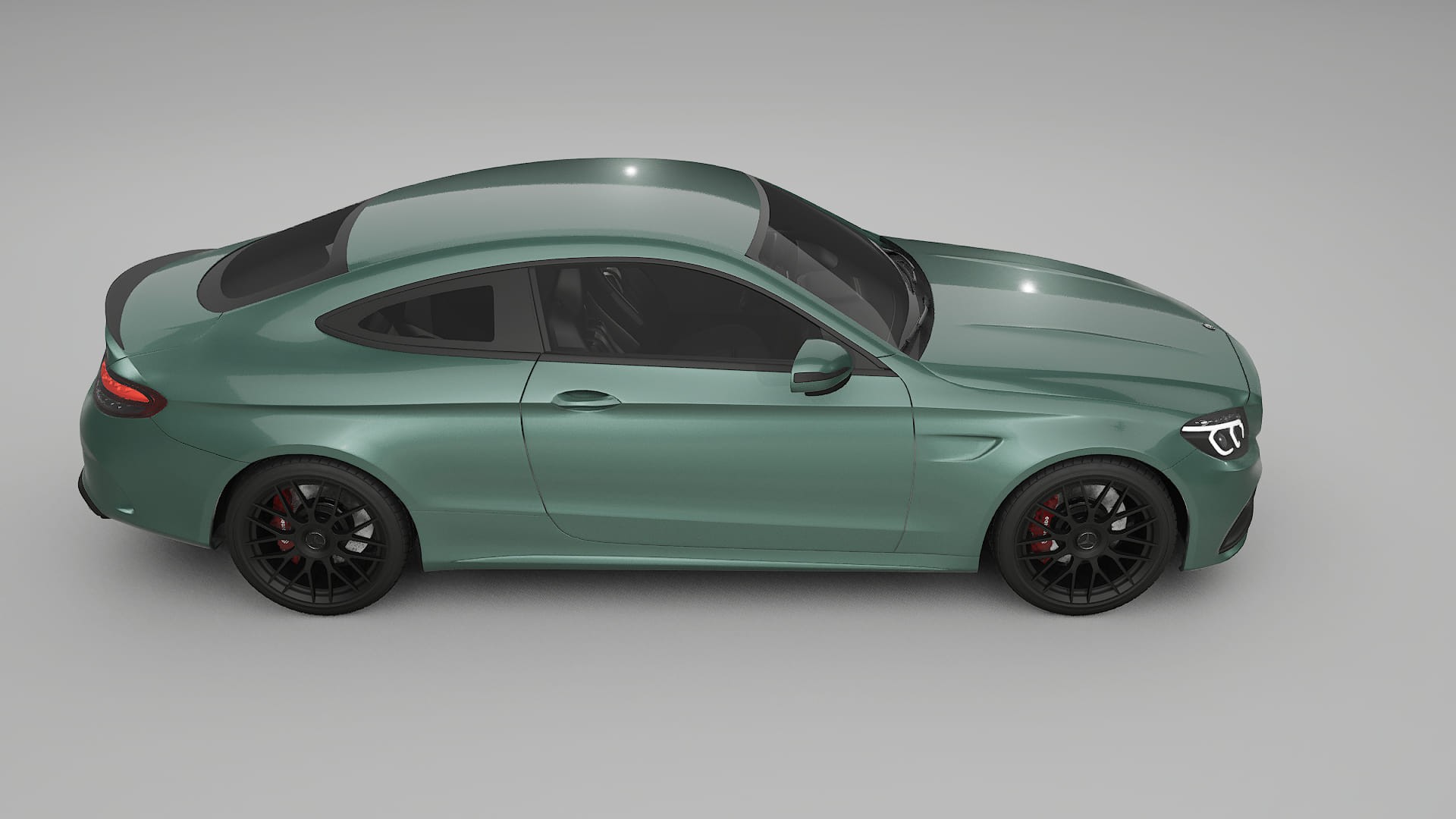 Mercedes C63 AMG W205 Coupe TPU Paint Protection Film | EVERGREEN Color Change PPF Full Pre-Cut Kit