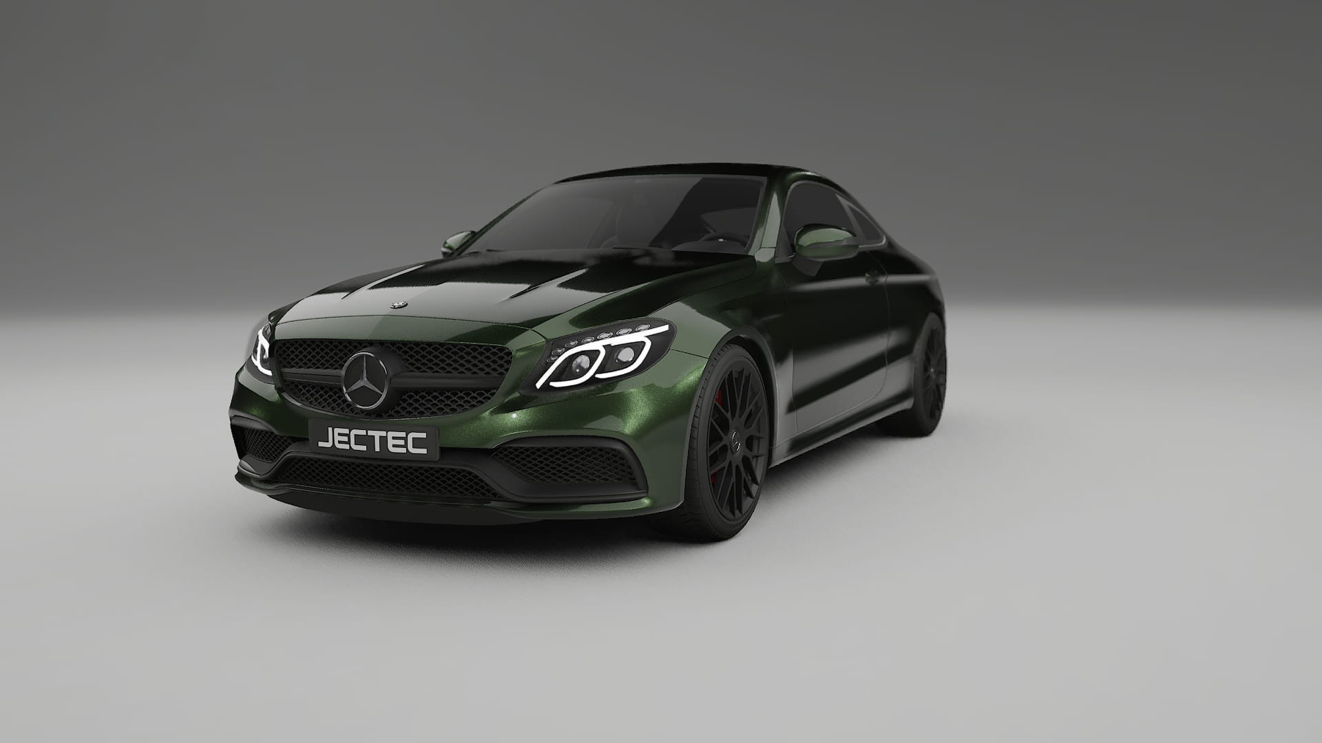 Mercedes C63 AMG W205 Coupe TPU Paint Protection Film | LAGOON Color Change PPF Full Pre-Cut Kit