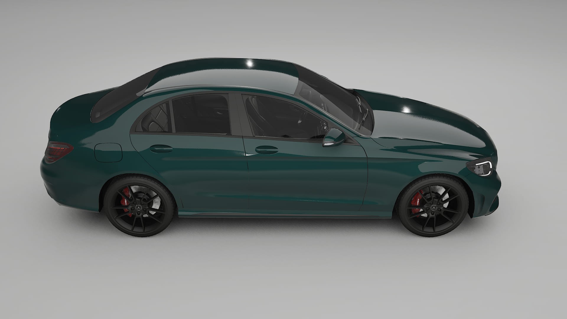 Mercedes C-Class W205 AMG sedan TPU Paint Protection Film | INFERNO Color Change PPF Full Pre-Cut Kit