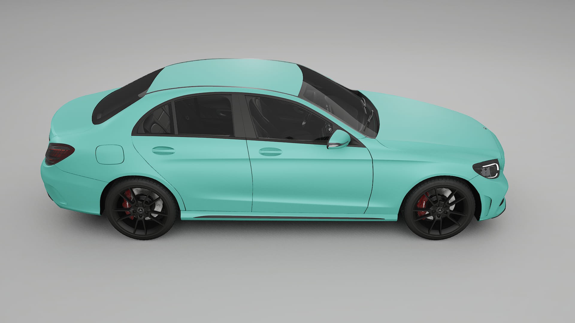 Mercedes C-Class W205 AMG sedan TPU Paint Protection Film | FROST Color Change PPF Full Pre-Cut Kit