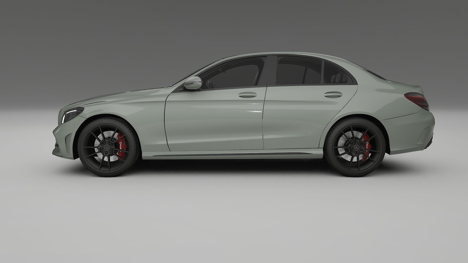 Mercedes C-Class W205 AMG sedan TPU Paint Protection Film | SLATE Color Change PPF Full Pre-Cut Kit
