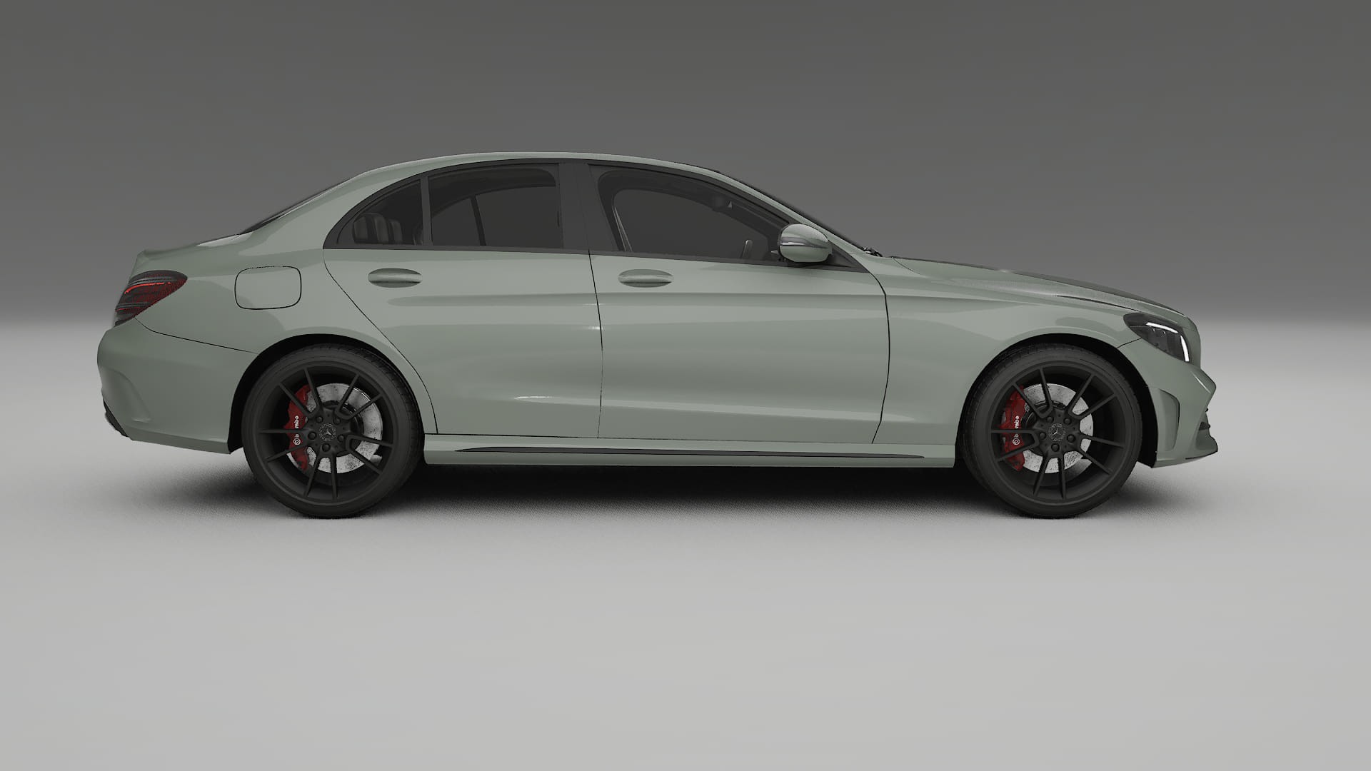 Mercedes C-Class W205 AMG sedan TPU Paint Protection Film | SLATE Color Change PPF Full Pre-Cut Kit