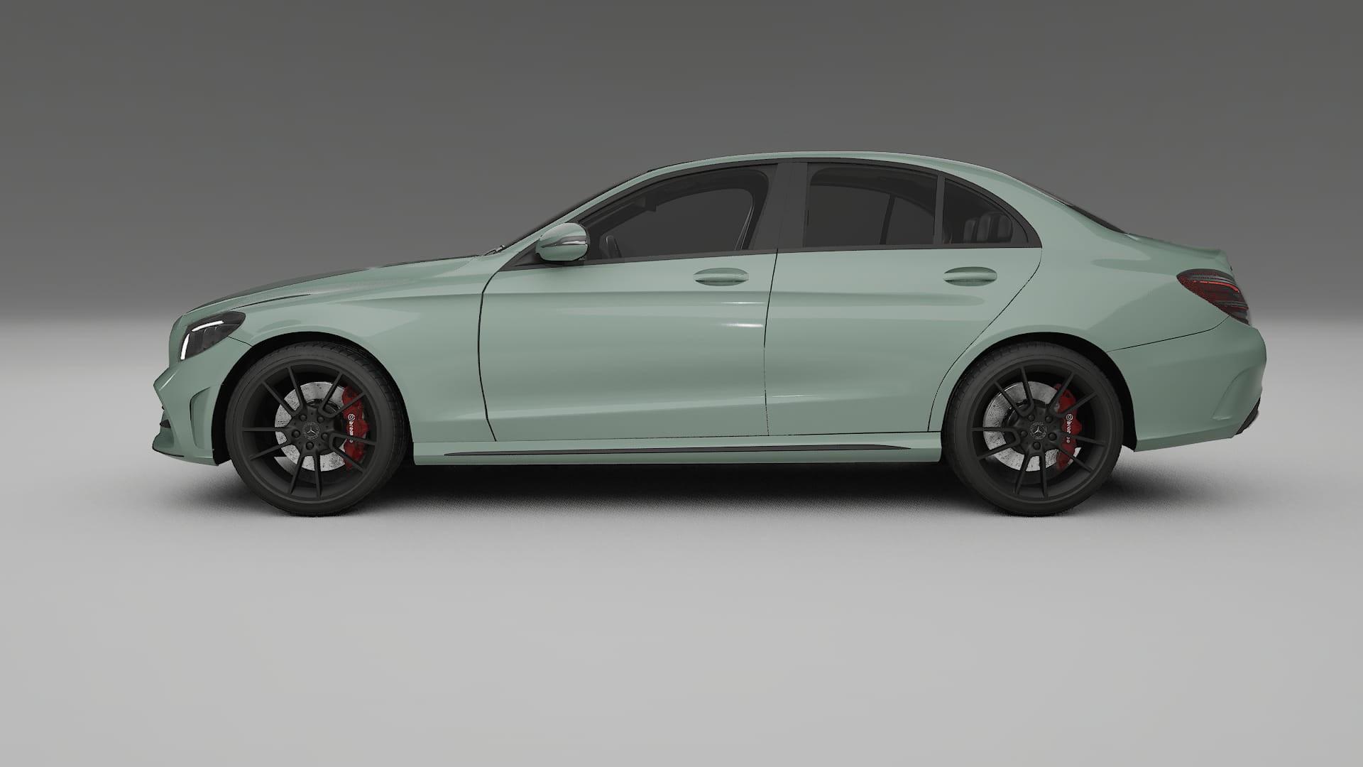 Mercedes C-Class W205 AMG sedan TPU Paint Protection Film | CINDER Color Change PPF Full Pre-Cut Kit