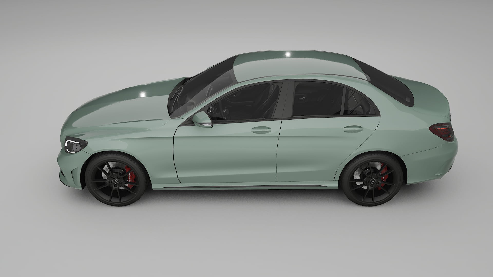 Mercedes C-Class W205 AMG sedan TPU Paint Protection Film | CINDER Color Change PPF Full Pre-Cut Kit