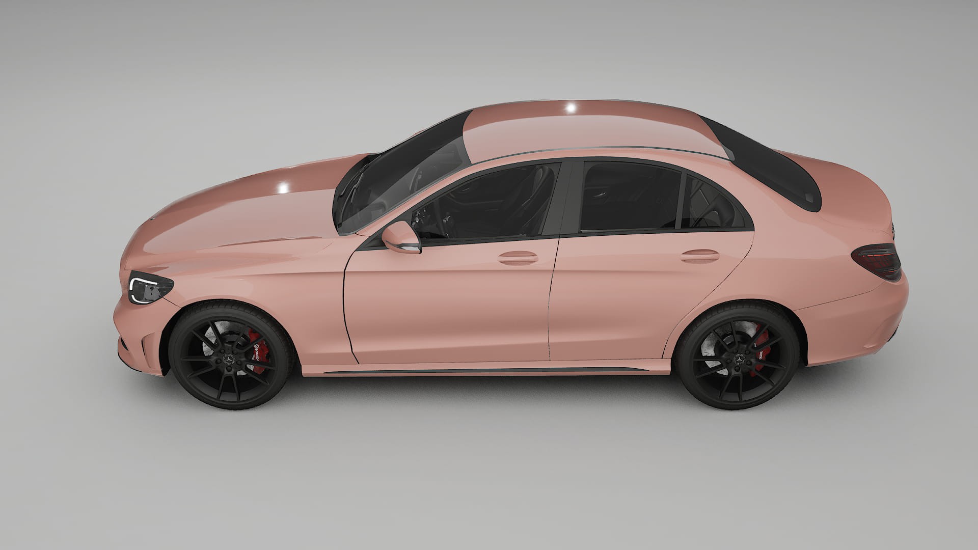 Mercedes C-Class W205 AMG sedan TPU Paint Protection Film | BLUSH Color Change PPF Full Pre-Cut Kit