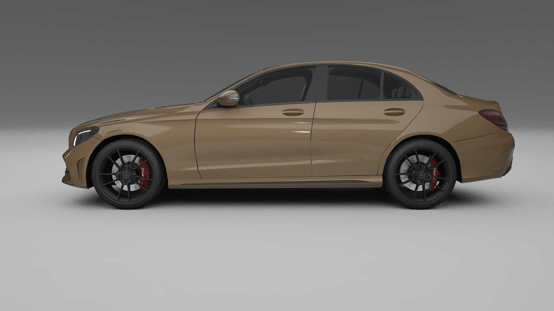 Mercedes C-Class W205 AMG sedan TPU Paint Protection Film | SAHARA Color Change PPF Full Pre-Cut Kit
