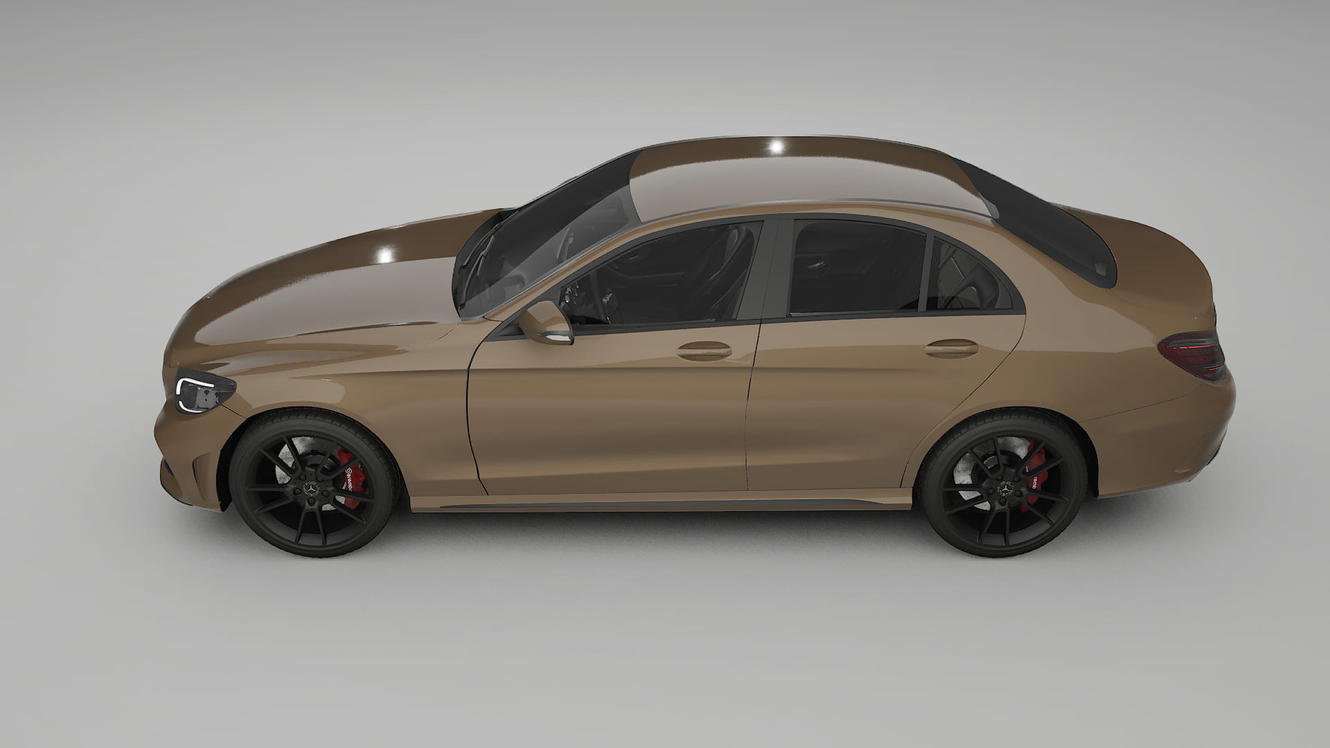 Mercedes C-Class W205 AMG sedan TPU Paint Protection Film | SAHARA Color Change PPF Full Pre-Cut Kit