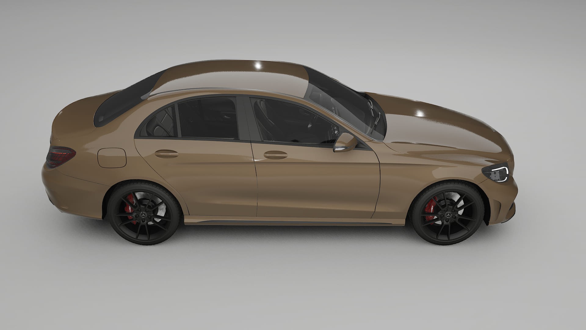 Mercedes C-Class W205 AMG sedan TPU Paint Protection Film | SAHARA Color Change PPF Full Pre-Cut Kit