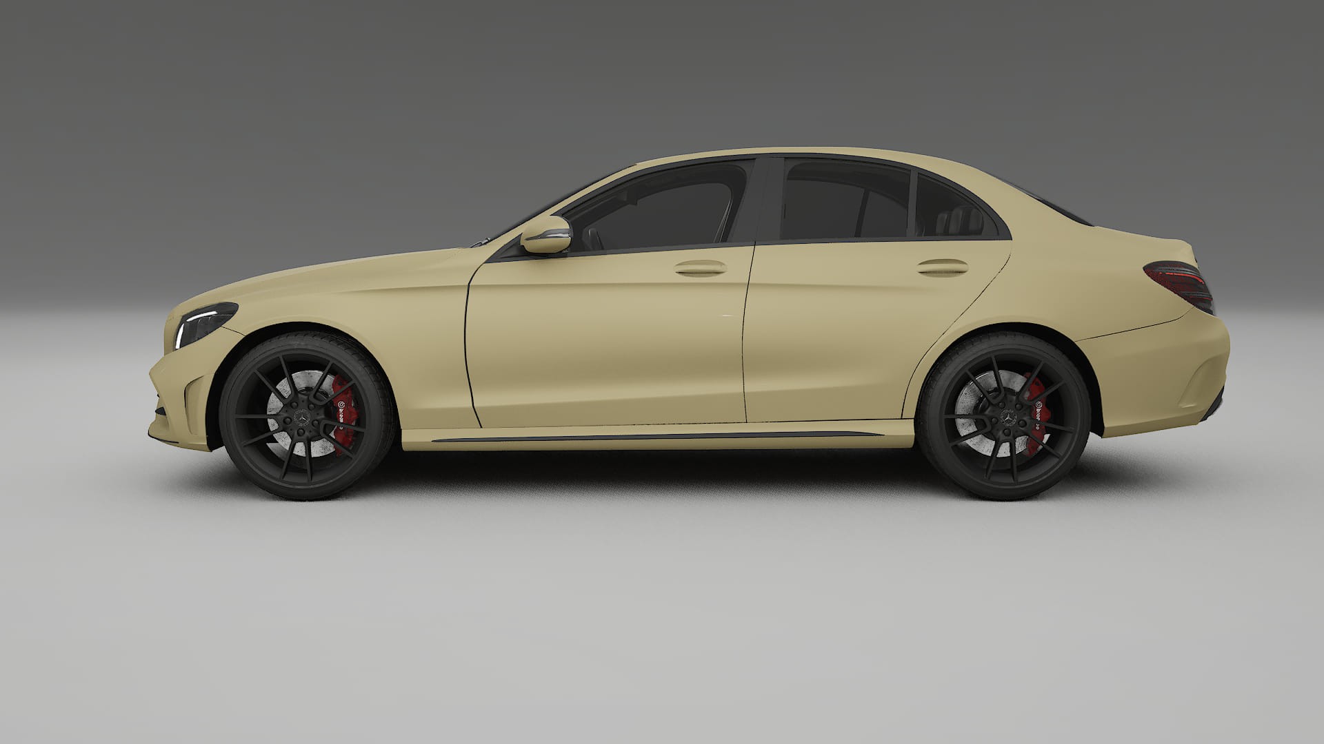 Mercedes C-Class W205 AMG sedan TPU Paint Protection Film | SAND Color Change PPF Full Pre-Cut Kit