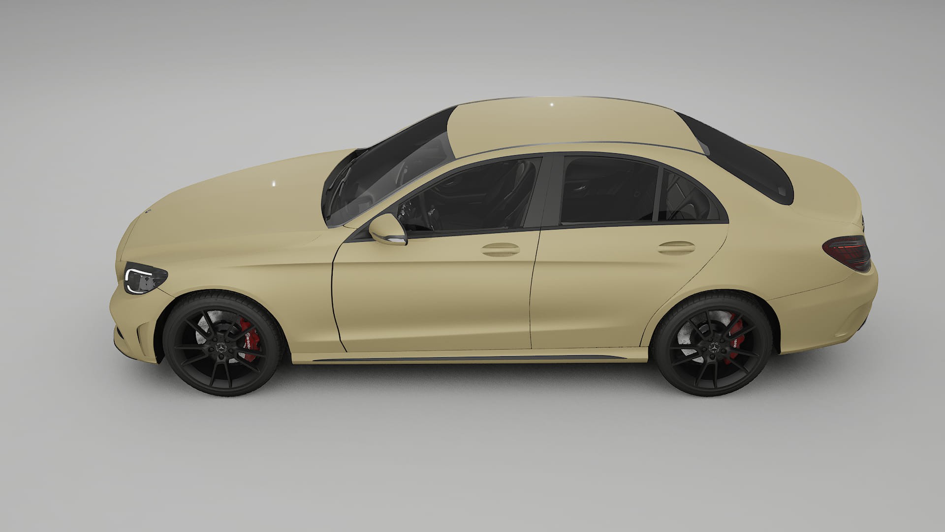 Mercedes C-Class W205 AMG sedan TPU Paint Protection Film | SAND Color Change PPF Full Pre-Cut Kit