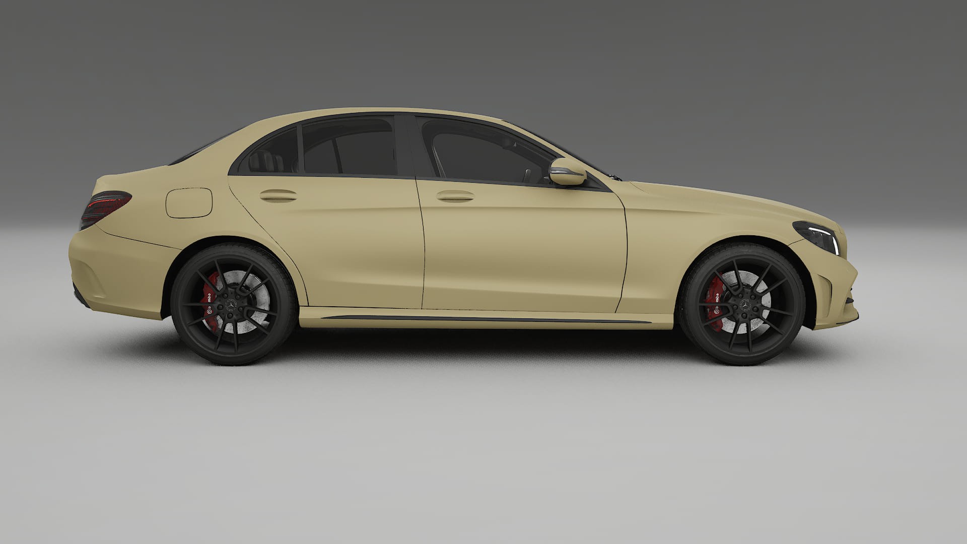 Mercedes C-Class W205 AMG sedan TPU Paint Protection Film | SAND Color Change PPF Full Pre-Cut Kit