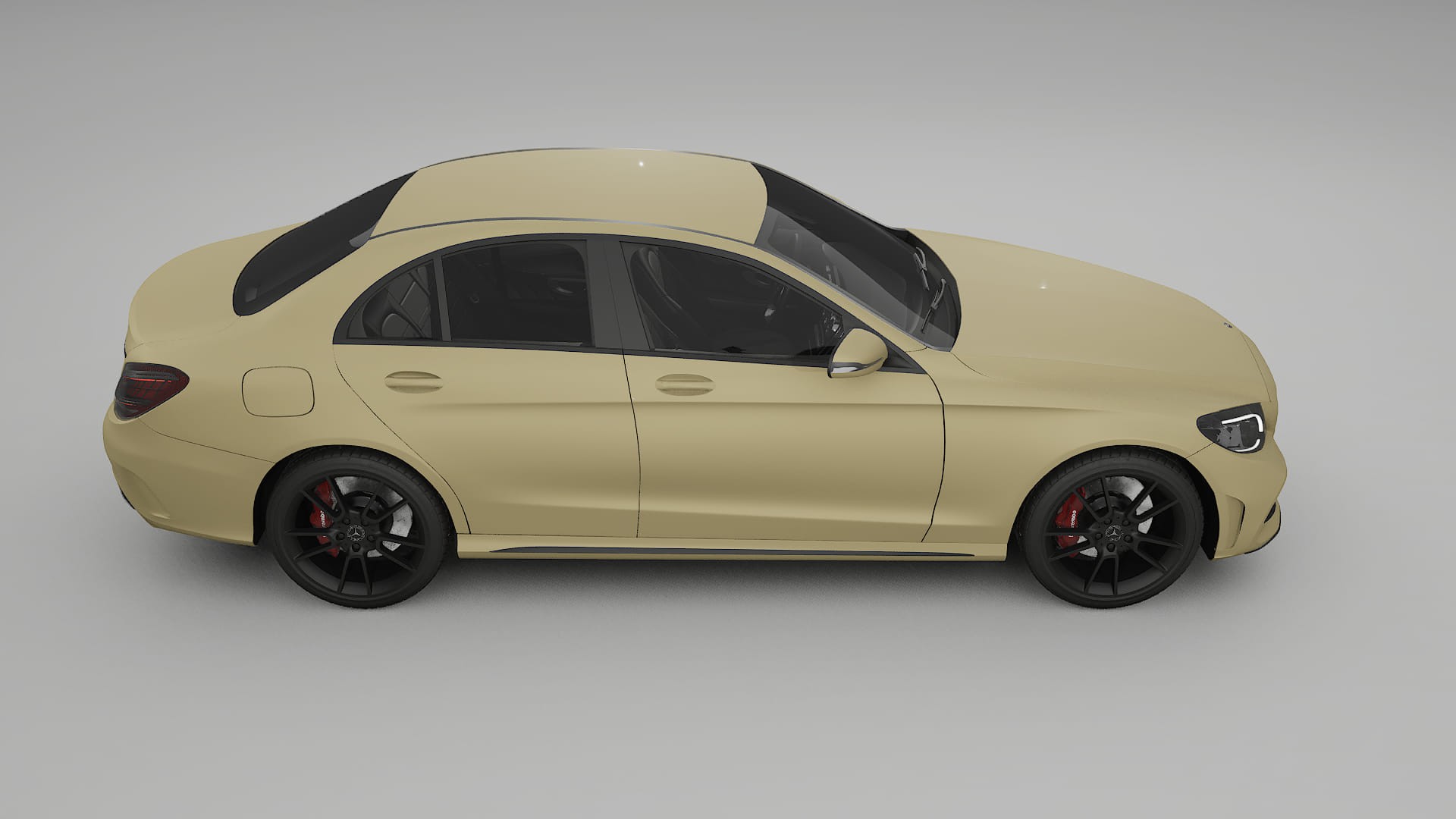 Mercedes C-Class W205 AMG sedan TPU Paint Protection Film | SAND Color Change PPF Full Pre-Cut Kit