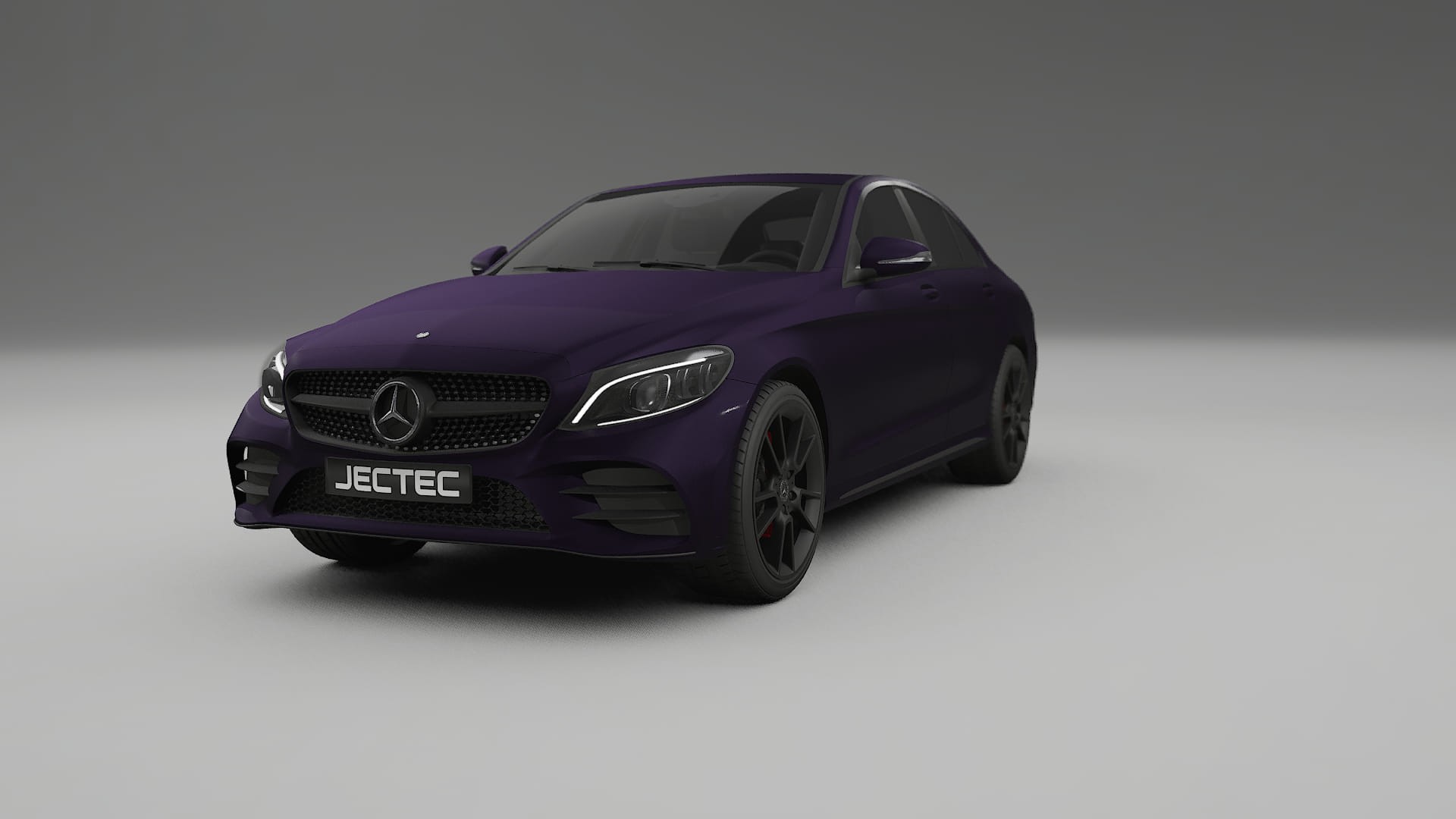 Mercedes C-Class W205 AMG sedan TPU Paint Protection Film | VIOLET Color Change PPF Full Pre-Cut Kit