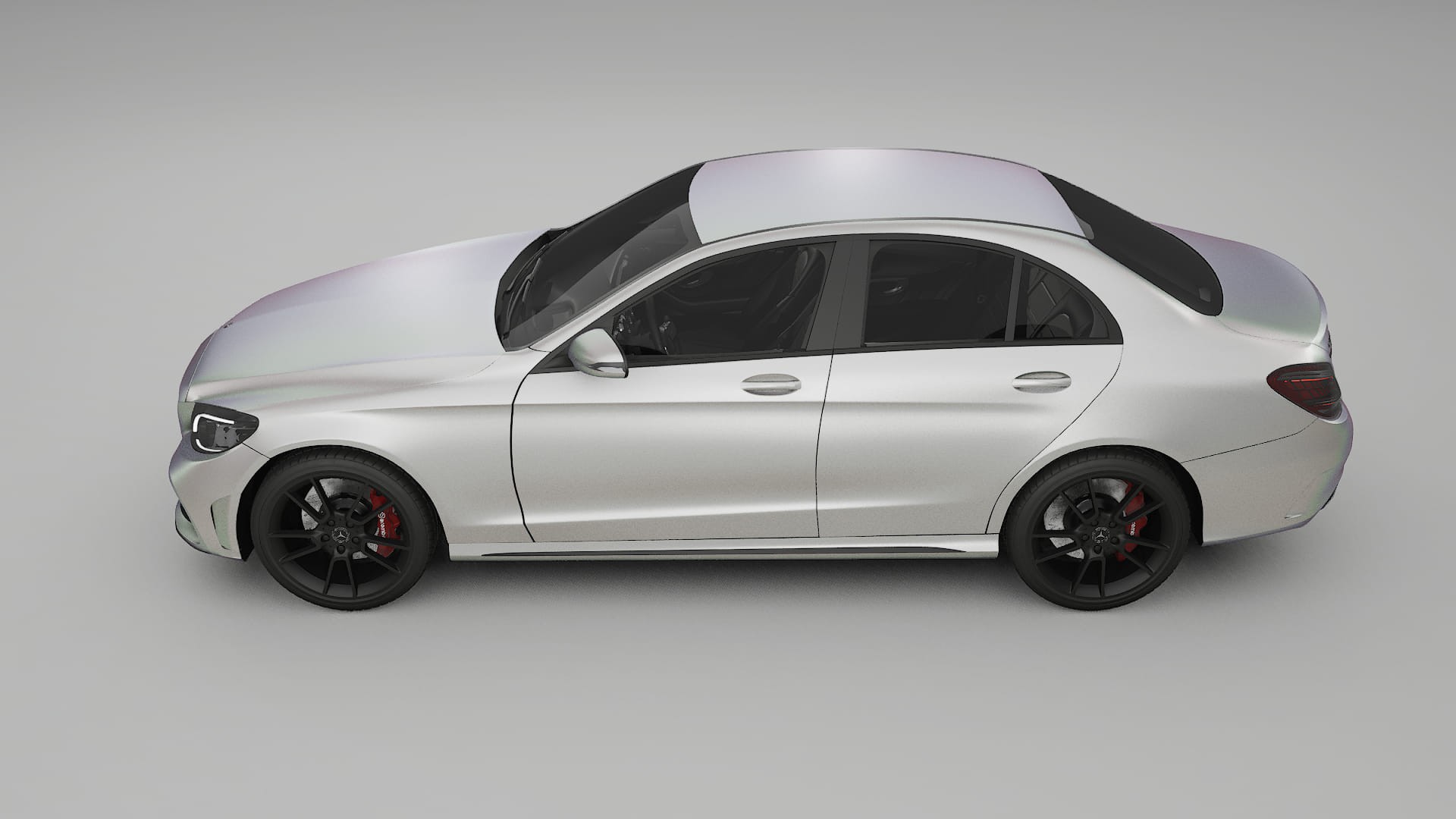 Mercedes C-Class W205 AMG sedan TPU Paint Protection Film | NEBULA Color Change PPF Full Pre-Cut Kit