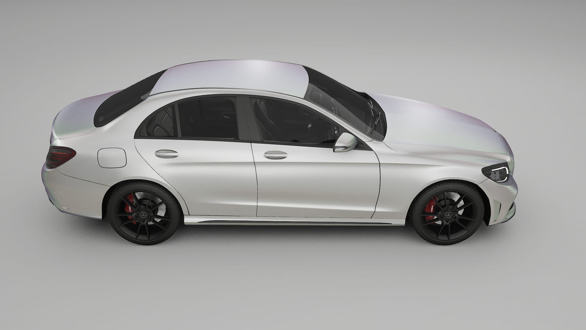Mercedes C-Class W205 AMG sedan TPU Paint Protection Film | NEBULA Color Change PPF Full Pre-Cut Kit