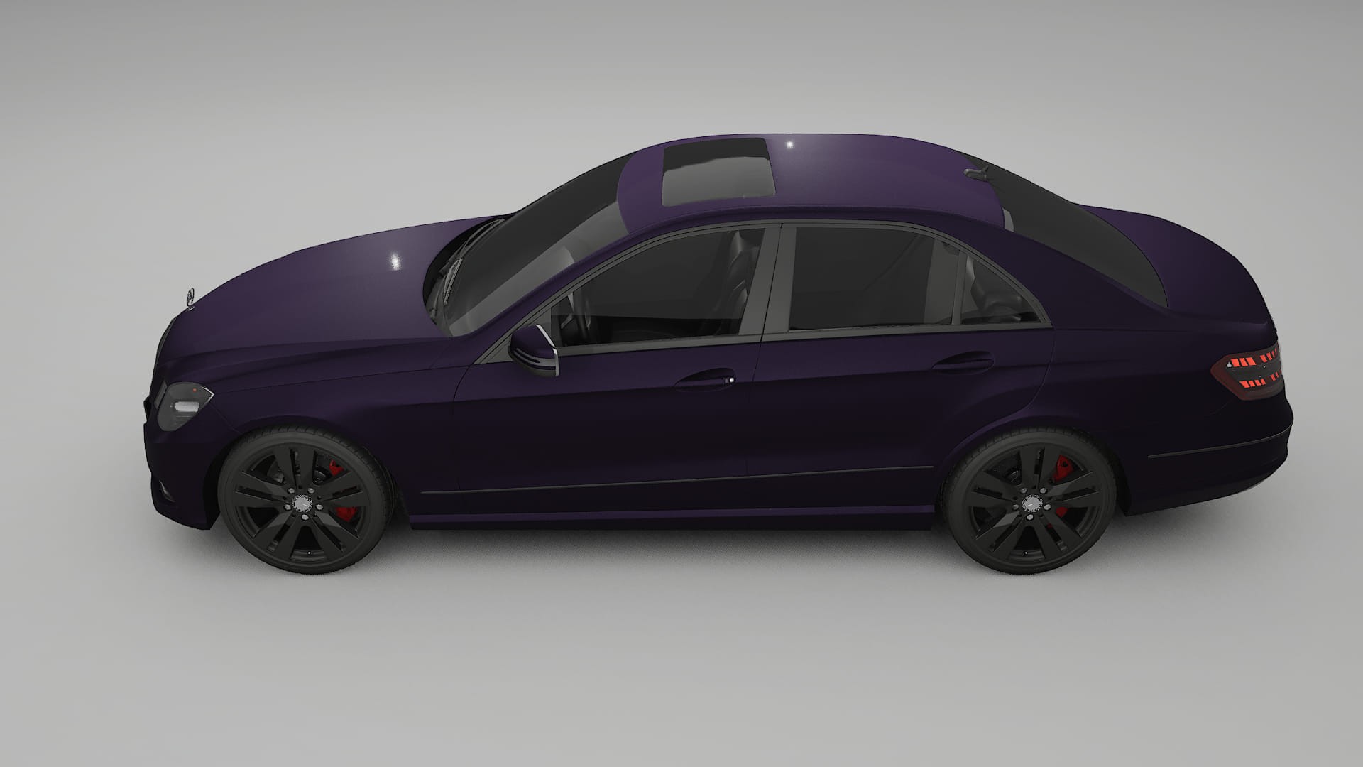 Mercedes E-Class Sedan W212 Prefacelift pre-LCI TPU Paint Protection Film | VIOLET Color Change PPF Full Pre-Cut Kit