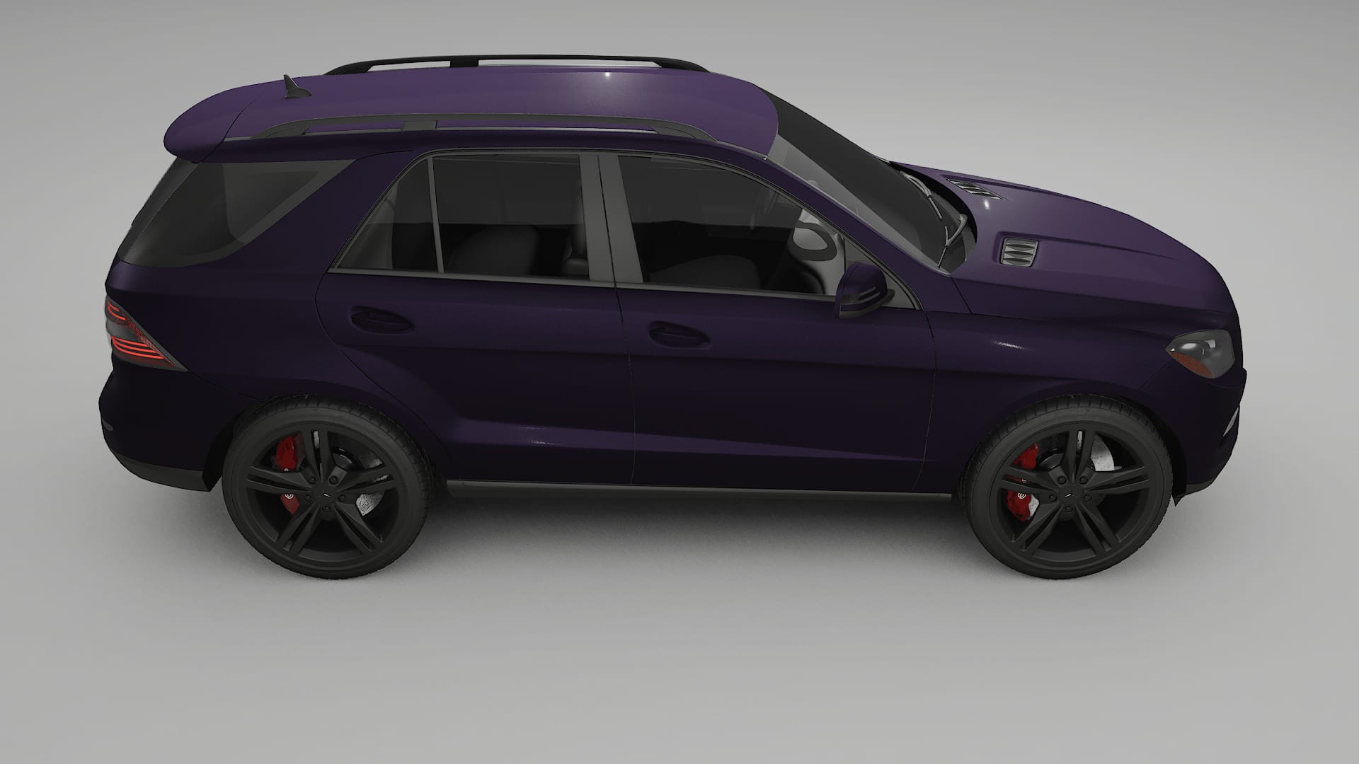 Mercedes M-class W166 TPU Paint Protection Film | VIOLET Color Change PPF Full Pre-Cut Kit