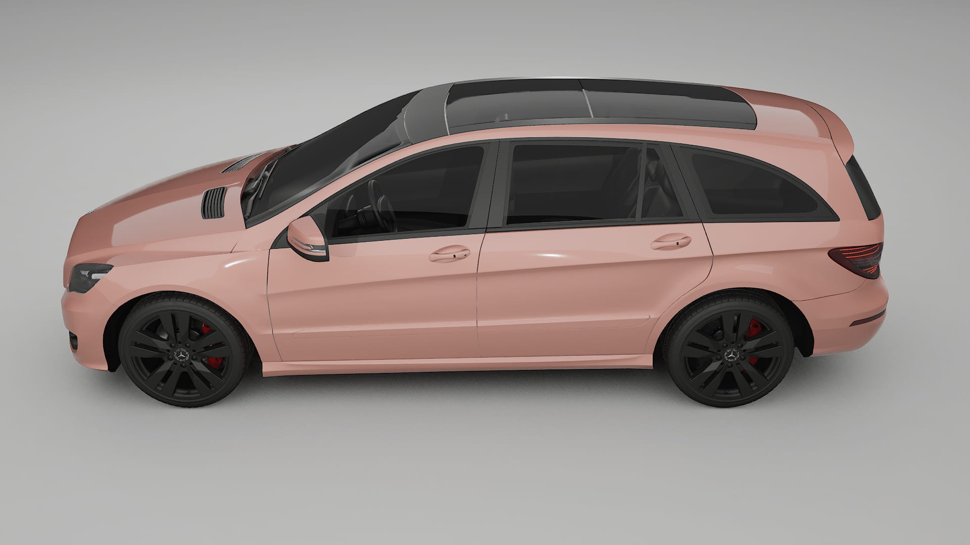 Mercedes R-class W251 facelift LCI TPU Paint Protection Film | BLUSH Color Change PPF Full Pre-Cut Kit