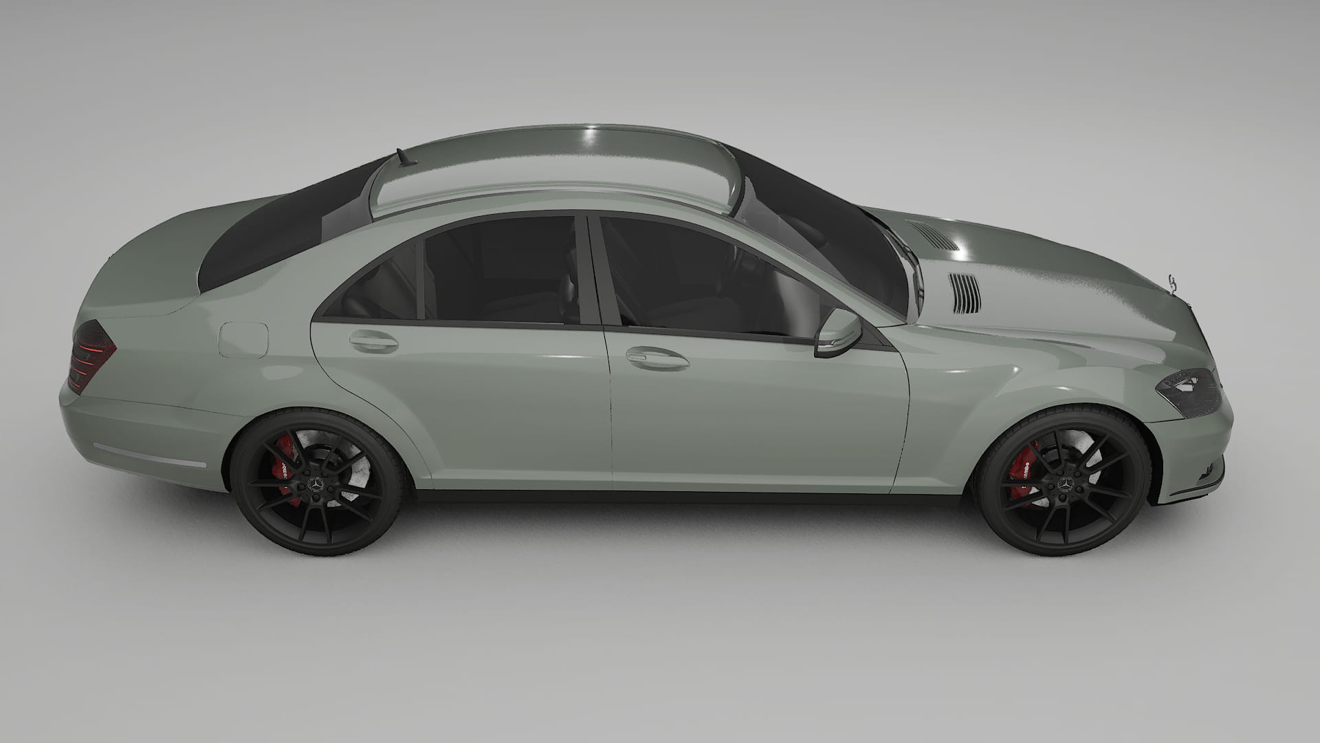 Mercedes S-class W221 facelift LCI TPU Paint Protection Film | SLATE Color Change PPF Full Pre-Cut Kit