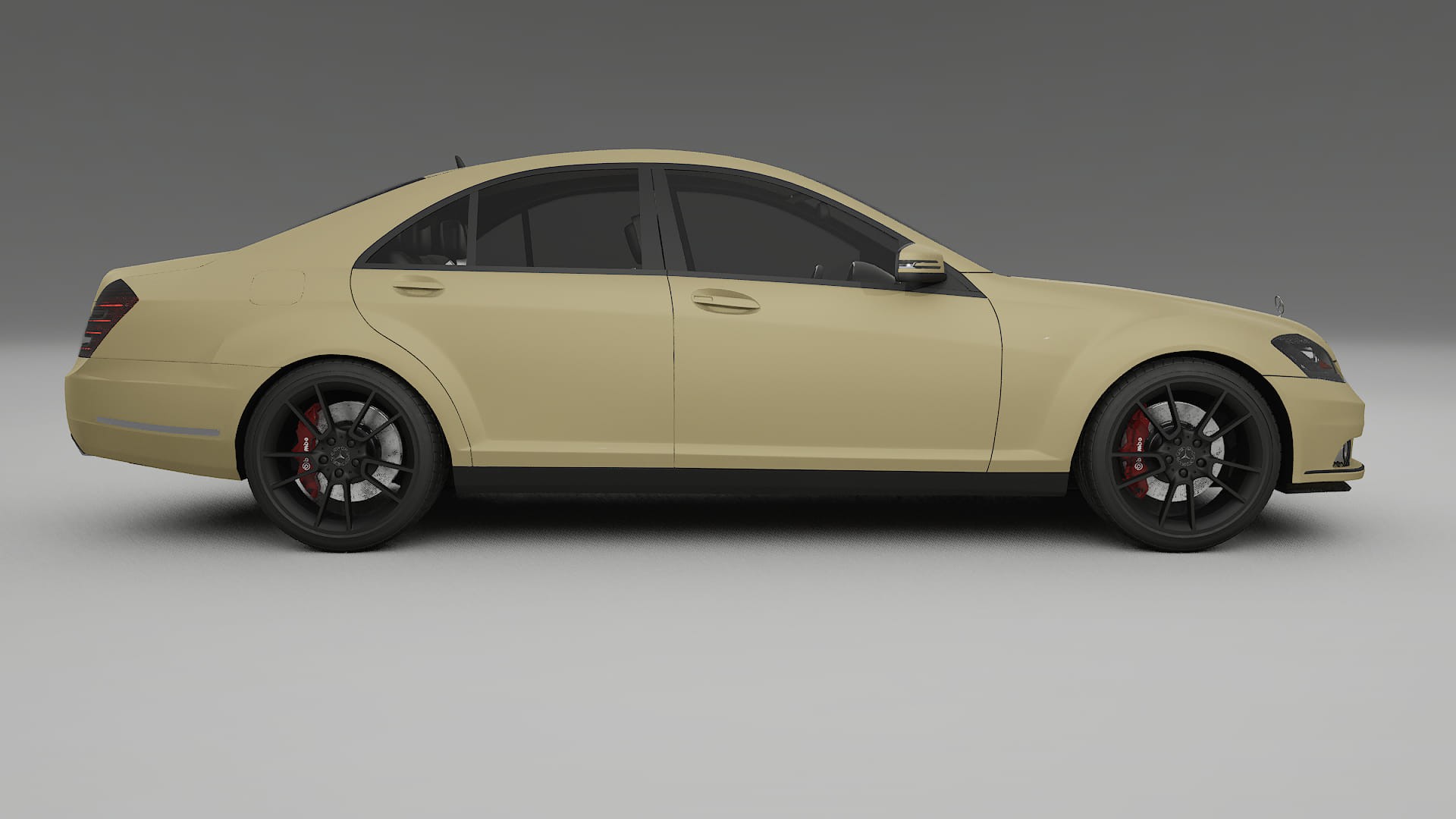 Mercedes S-class W221 facelift LCI TPU Paint Protection Film | SAND Color Change PPF Full Pre-Cut Kit