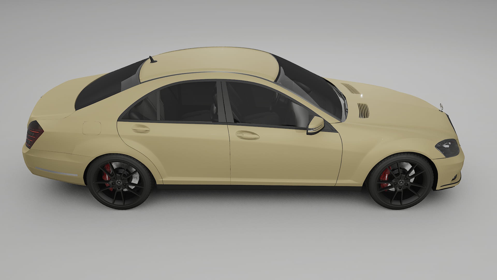 Mercedes S-class W221 facelift LCI TPU Paint Protection Film | SAND Color Change PPF Full Pre-Cut Kit