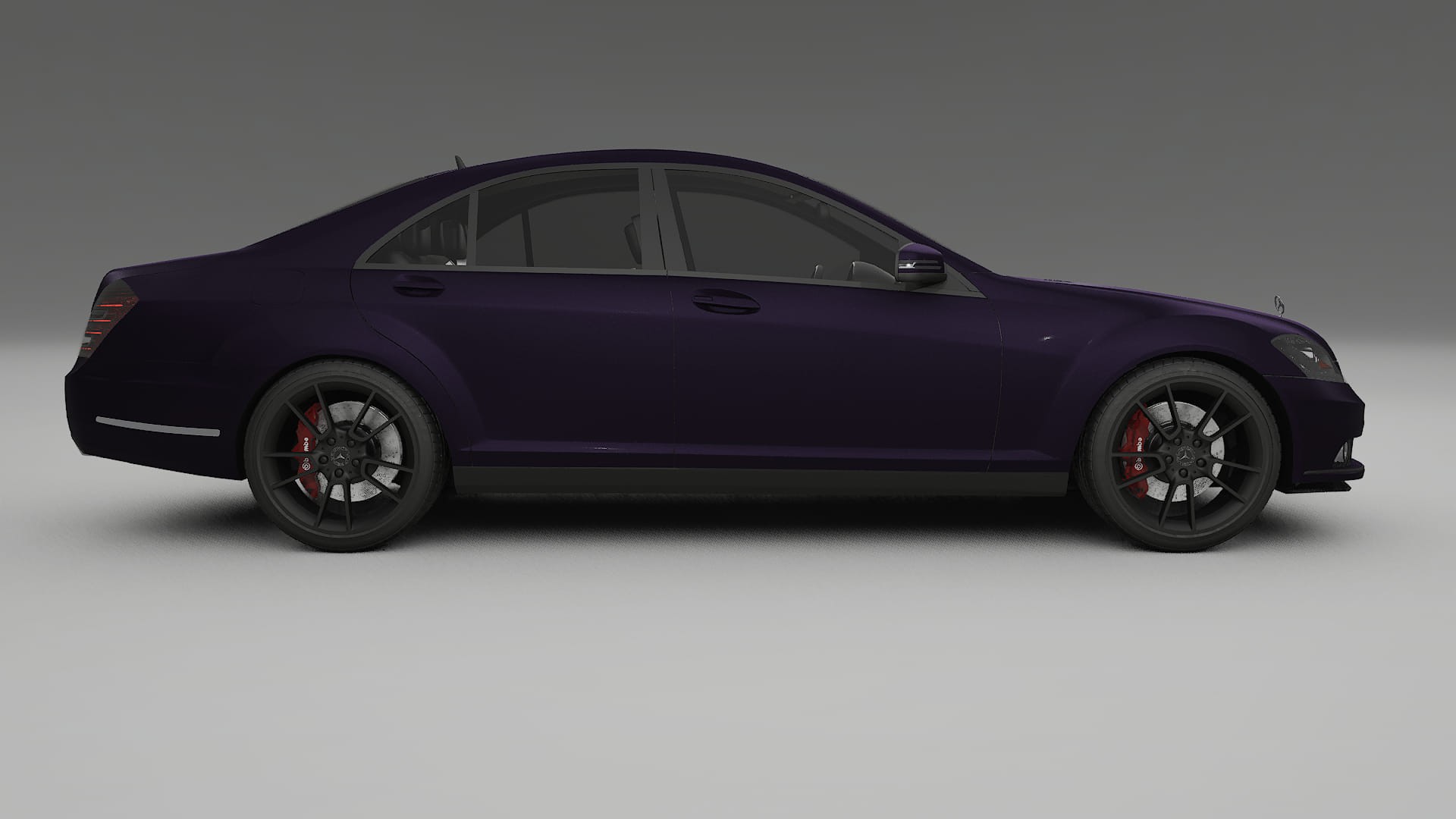 Mercedes S-class W221 facelift LCI TPU Paint Protection Film | VIOLET Color Change PPF Full Pre-Cut Kit