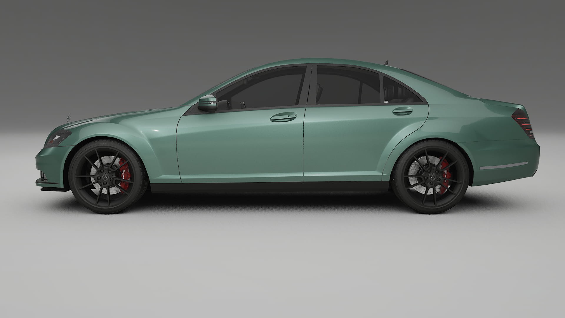 Mercedes S-class W221 facelift LCI TPU Paint Protection Film | EVERGREEN Color Change PPF Full Pre-Cut Kit