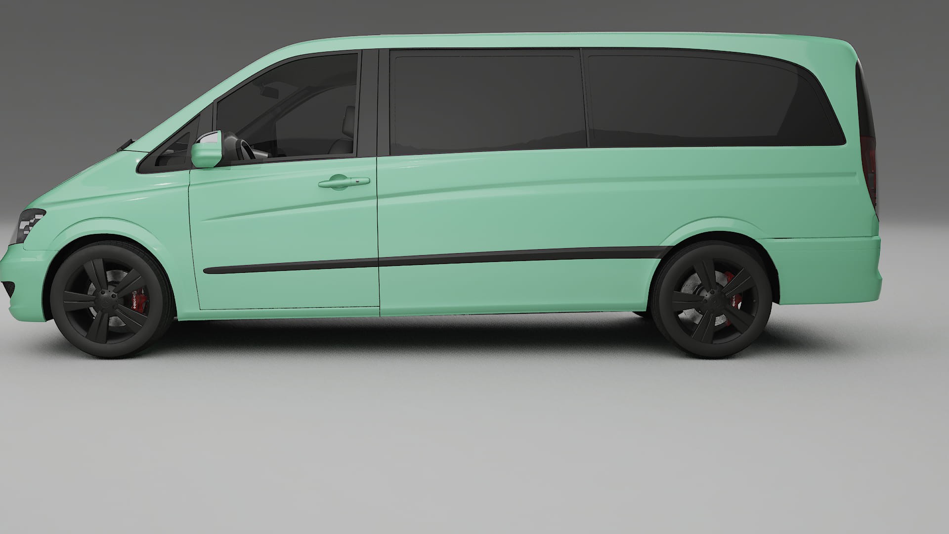 Mercedes Viano Extralong W439 Facelift LCI TPU Paint Protection Film | DUSTY Color Change PPF Full Pre-Cut Kit 2