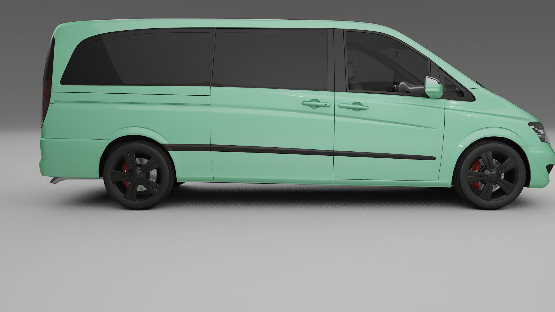 Mercedes Viano Extralong W439 Facelift LCI TPU Paint Protection Film | DUSTY Color Change PPF Full Pre-Cut Kit