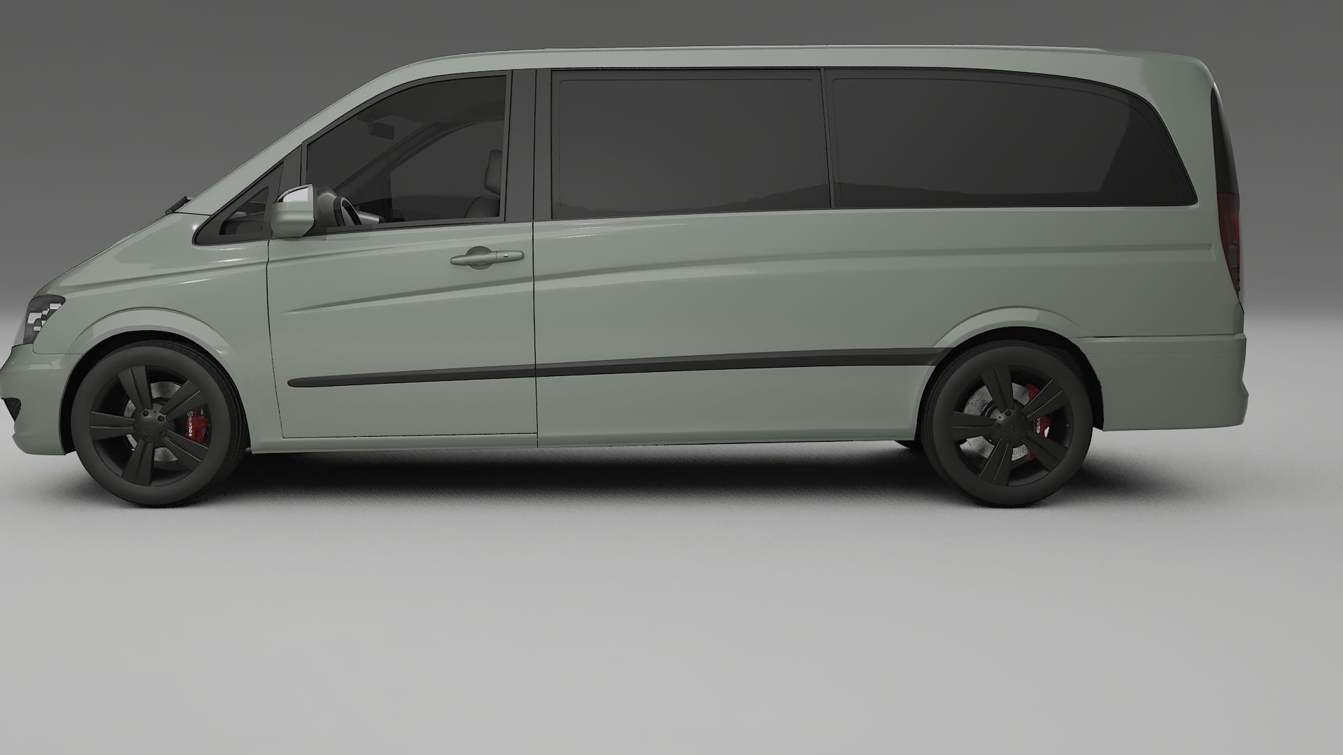 Mercedes Viano Extralong W439 Facelift LCI TPU Paint Protection Film | SLATE Color Change PPF Full Pre-Cut Kit 2