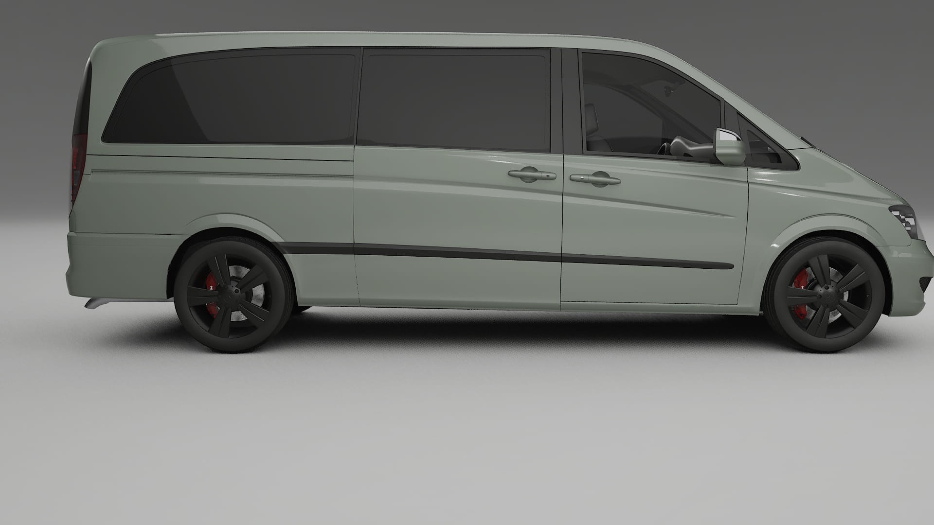 Mercedes Viano Extralong W439 Facelift LCI TPU Paint Protection Film | SLATE Color Change PPF Full Pre-Cut Kit