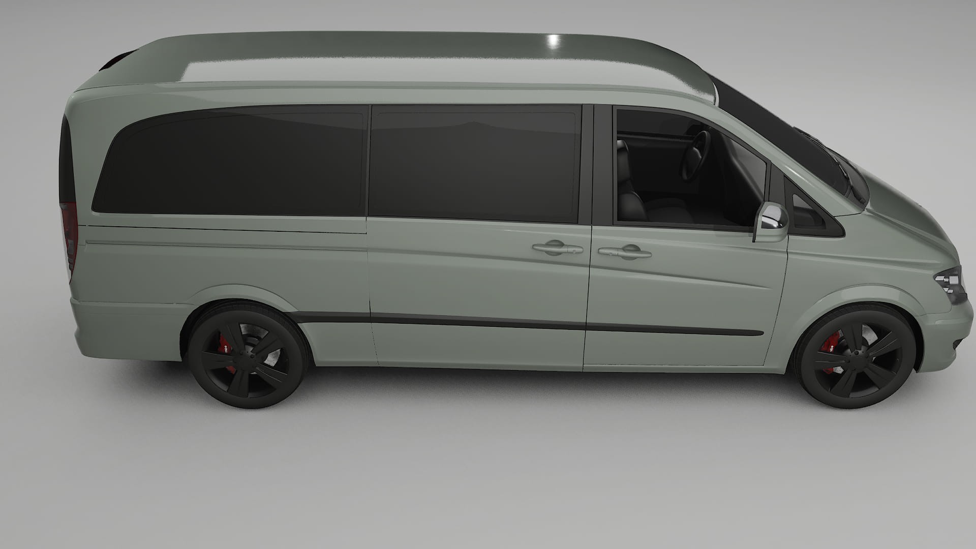 Mercedes Viano Extralong W439 Facelift LCI TPU Paint Protection Film | SLATE Color Change PPF Full Pre-Cut Kit