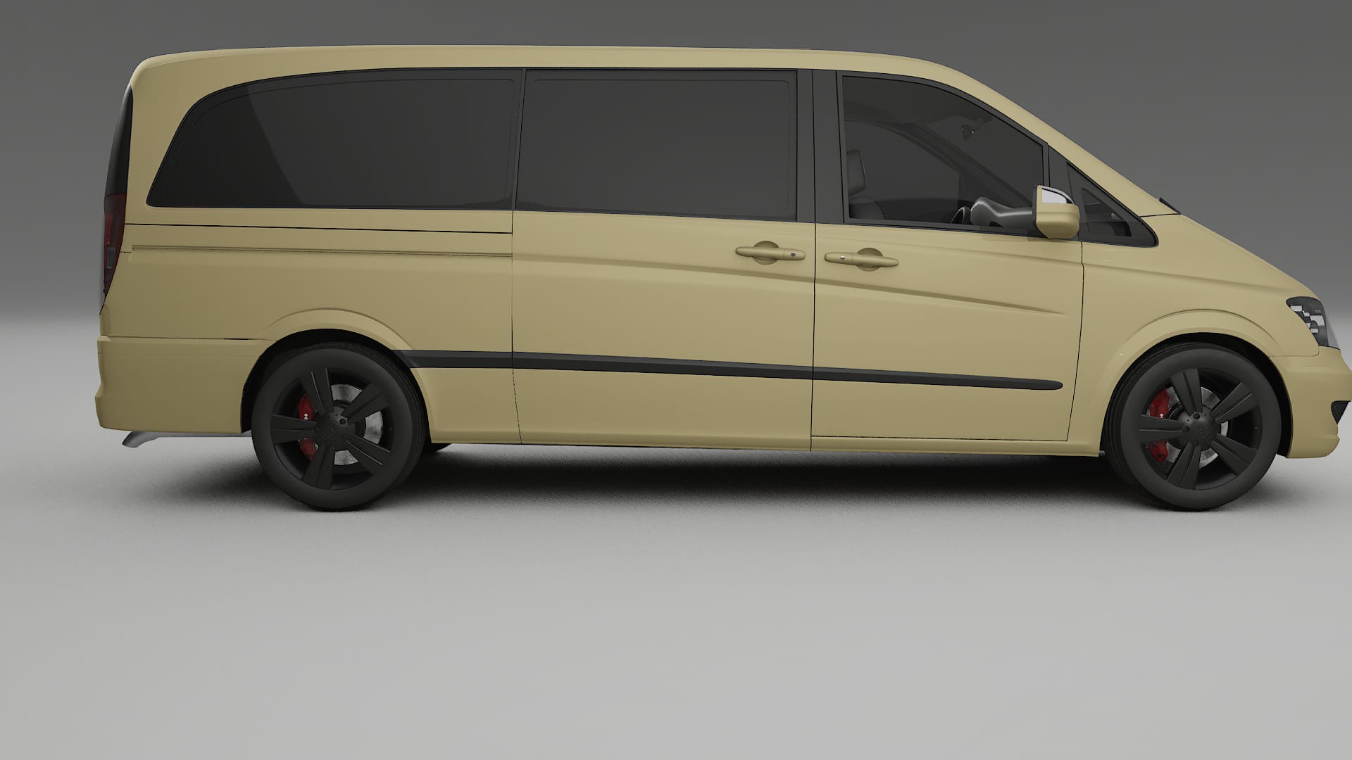 Mercedes Viano Extralong W439 Facelift LCI TPU Paint Protection Film | SAND Color Change PPF Full Pre-Cut Kit