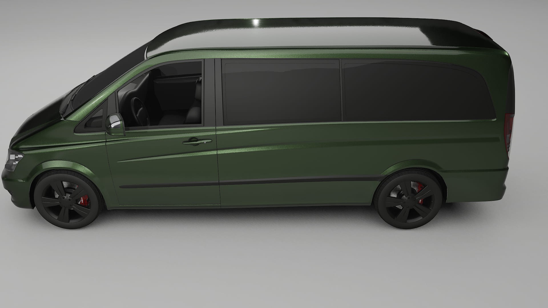Mercedes Viano Extralong W439 Facelift LCI TPU Paint Protection Film | LAGOON Color Change PPF Full Pre-Cut Kit