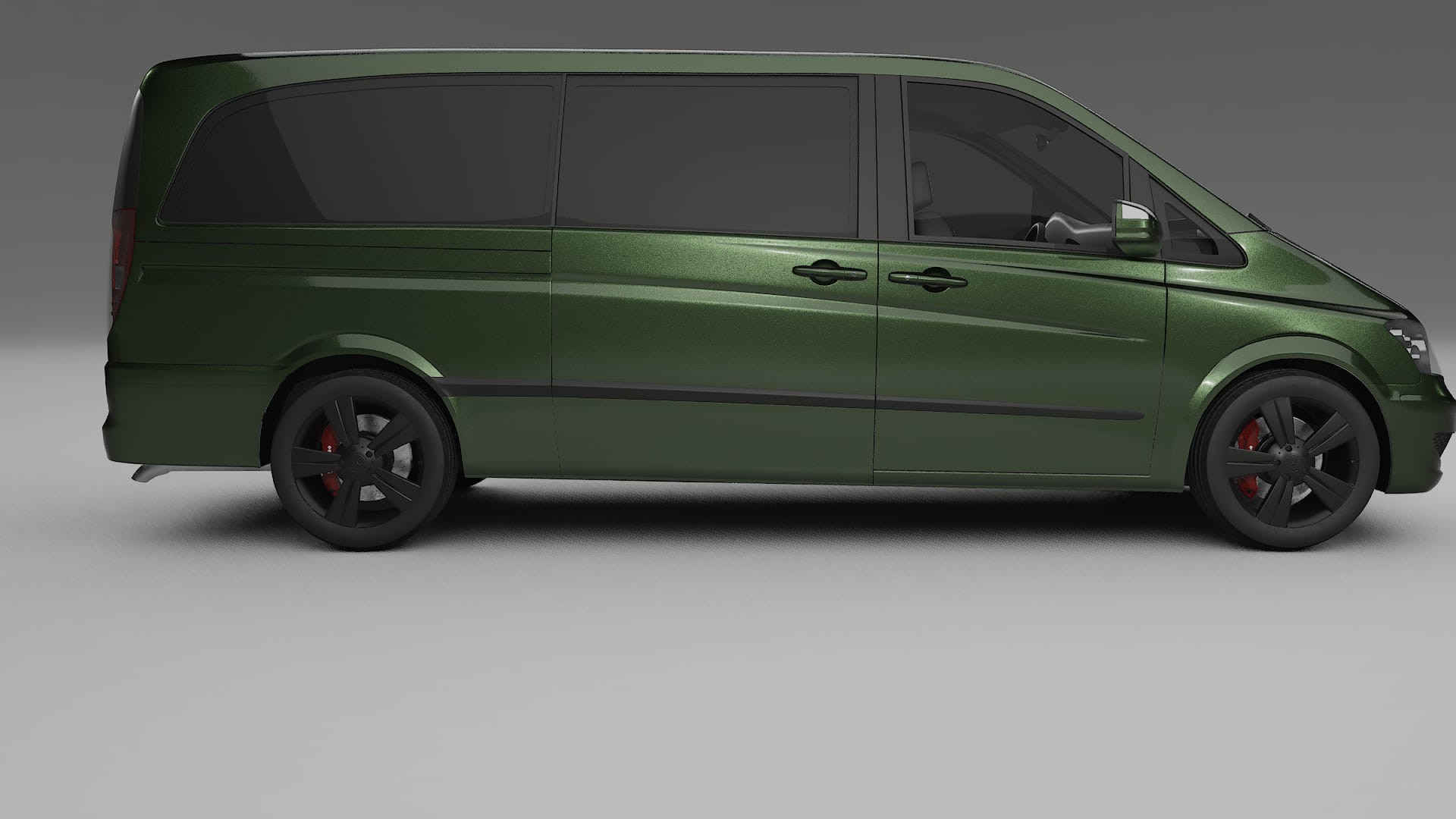 Mercedes Viano Extralong W439 Facelift LCI TPU Paint Protection Film | LAGOON Color Change PPF Full Pre-Cut Kit