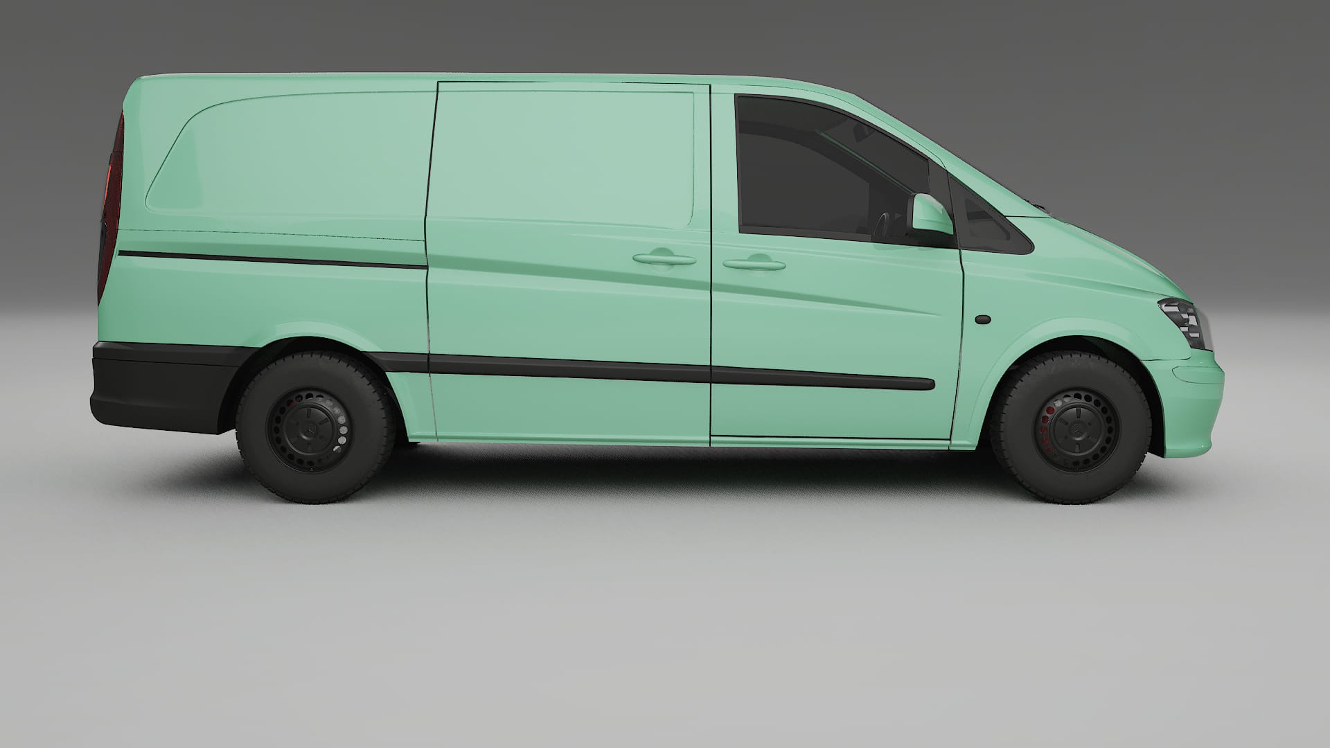 Mercedes Vito Short W639 facelift LCI TPU Paint Protection Film | DUSTY Color Change PPF Full Pre-Cut Kit