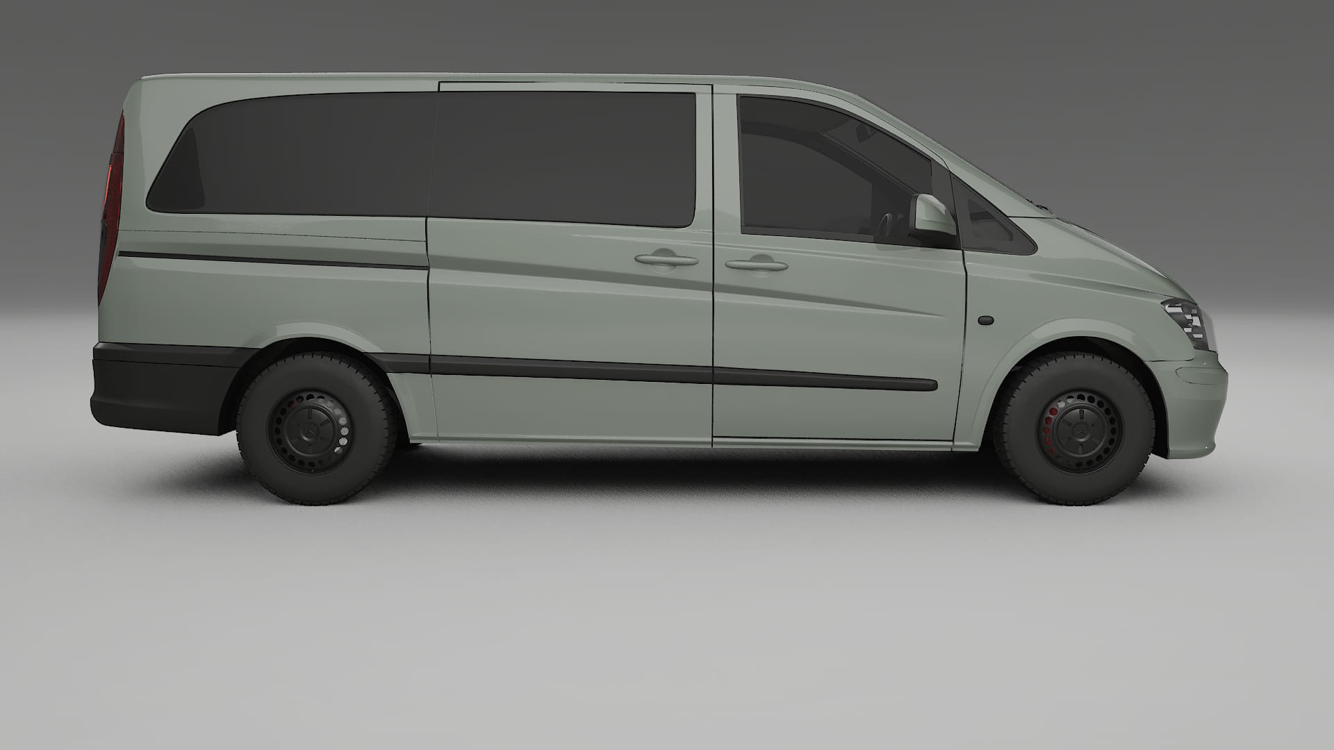 Mercedes Vito Short W639 facelift LCI TPU Paint Protection Film | SLATE Color Change PPF Full Pre-Cut Kit