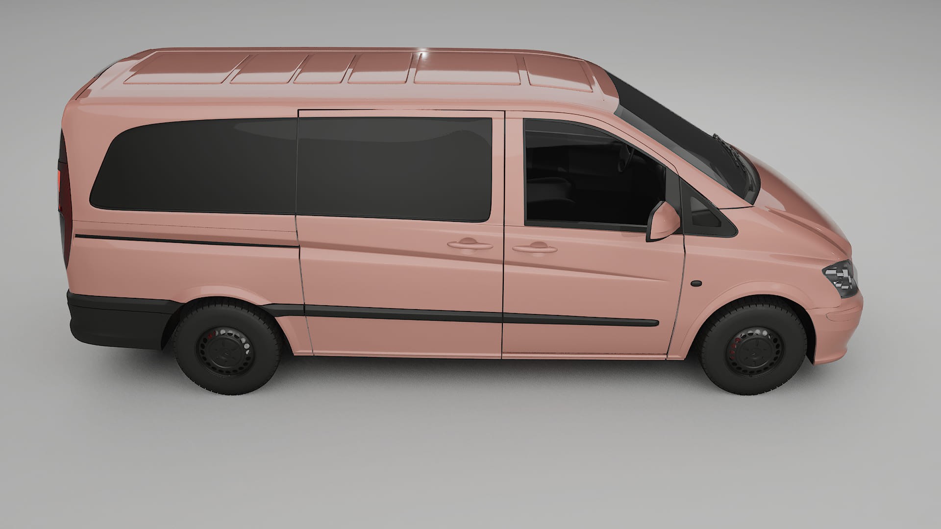Mercedes Vito Short W639 facelift LCI TPU Paint Protection Film | BLUSH Color Change PPF Full Pre-Cut Kit