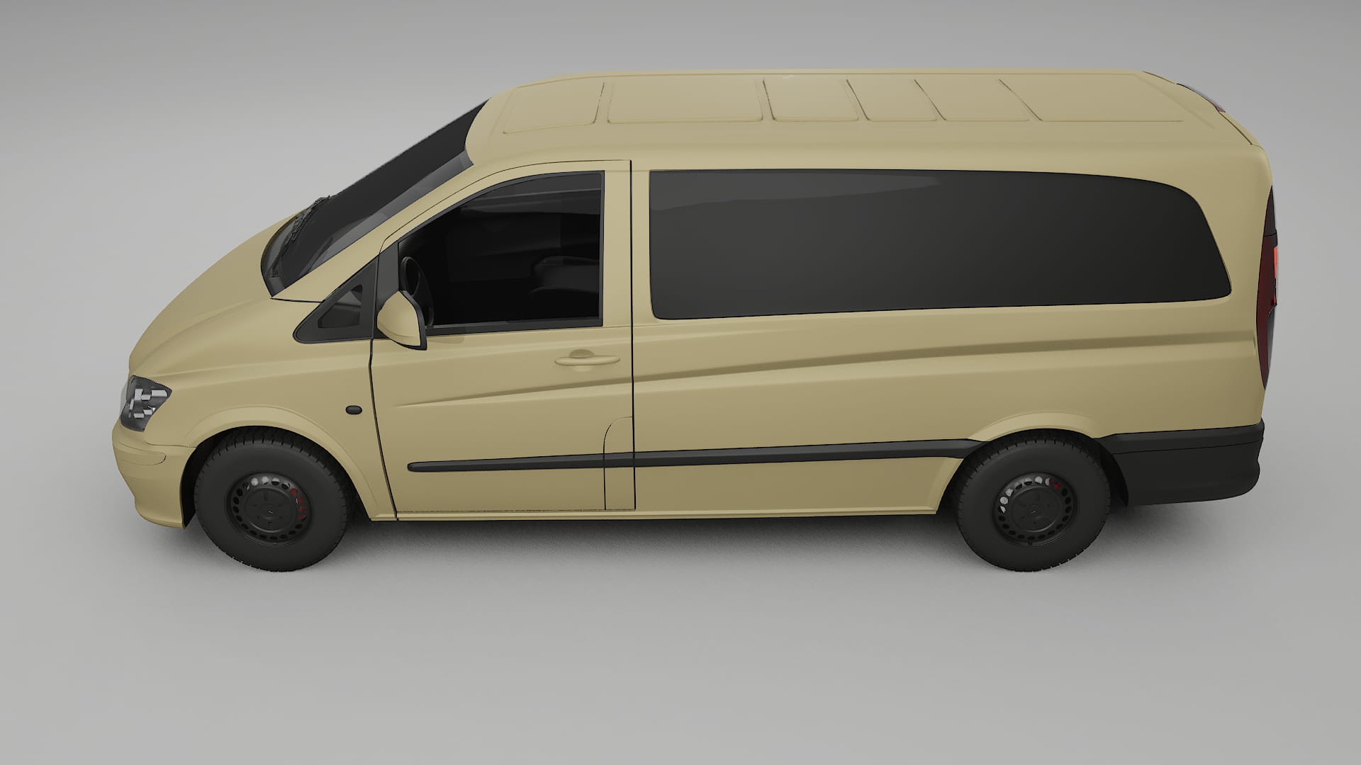 Mercedes Vito Short W639 facelift LCI TPU Paint Protection Film | SAND Color Change PPF Full Pre-Cut Kit