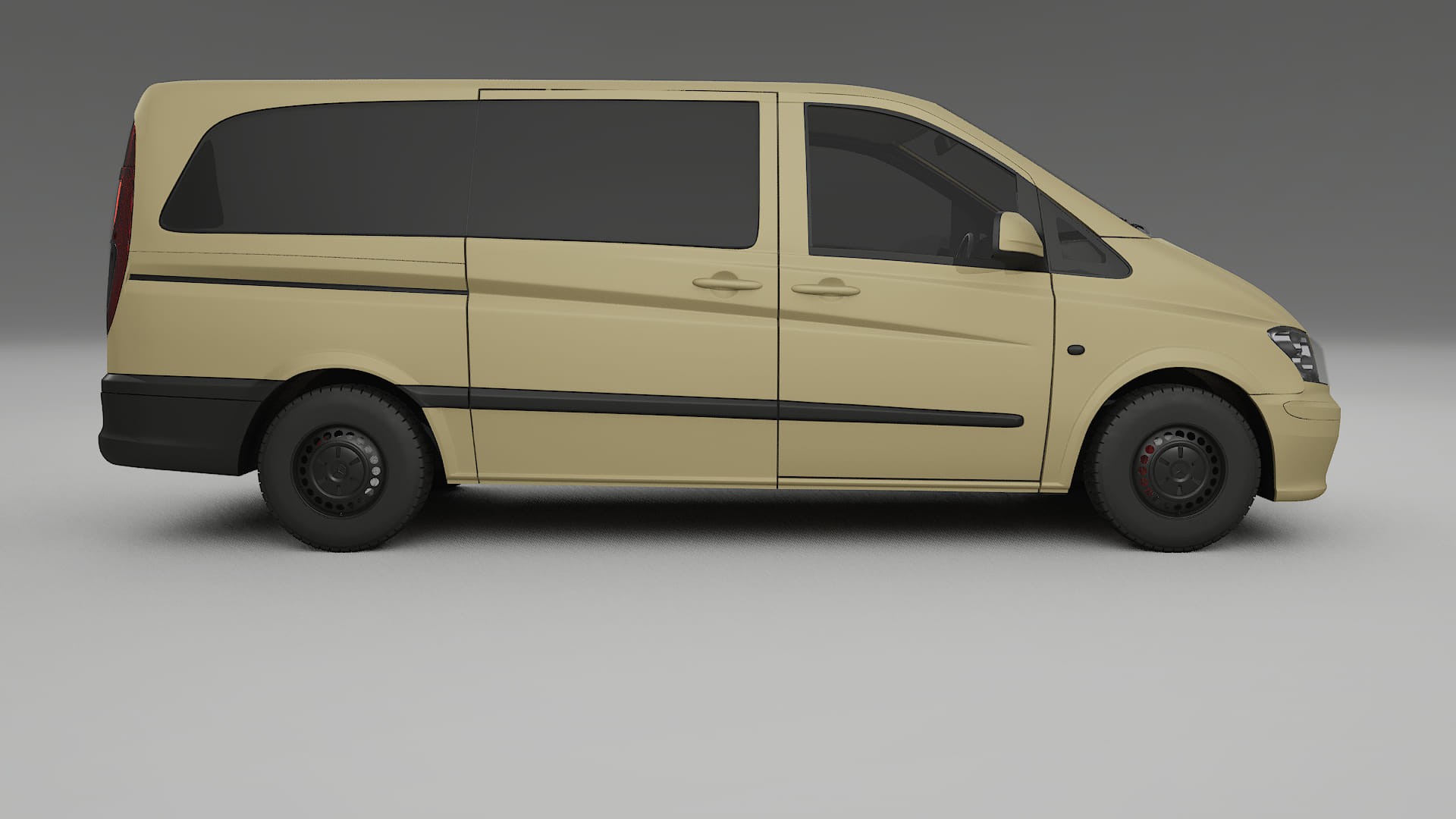 Mercedes Vito Short W639 facelift LCI TPU Paint Protection Film | SAND Color Change PPF Full Pre-Cut Kit