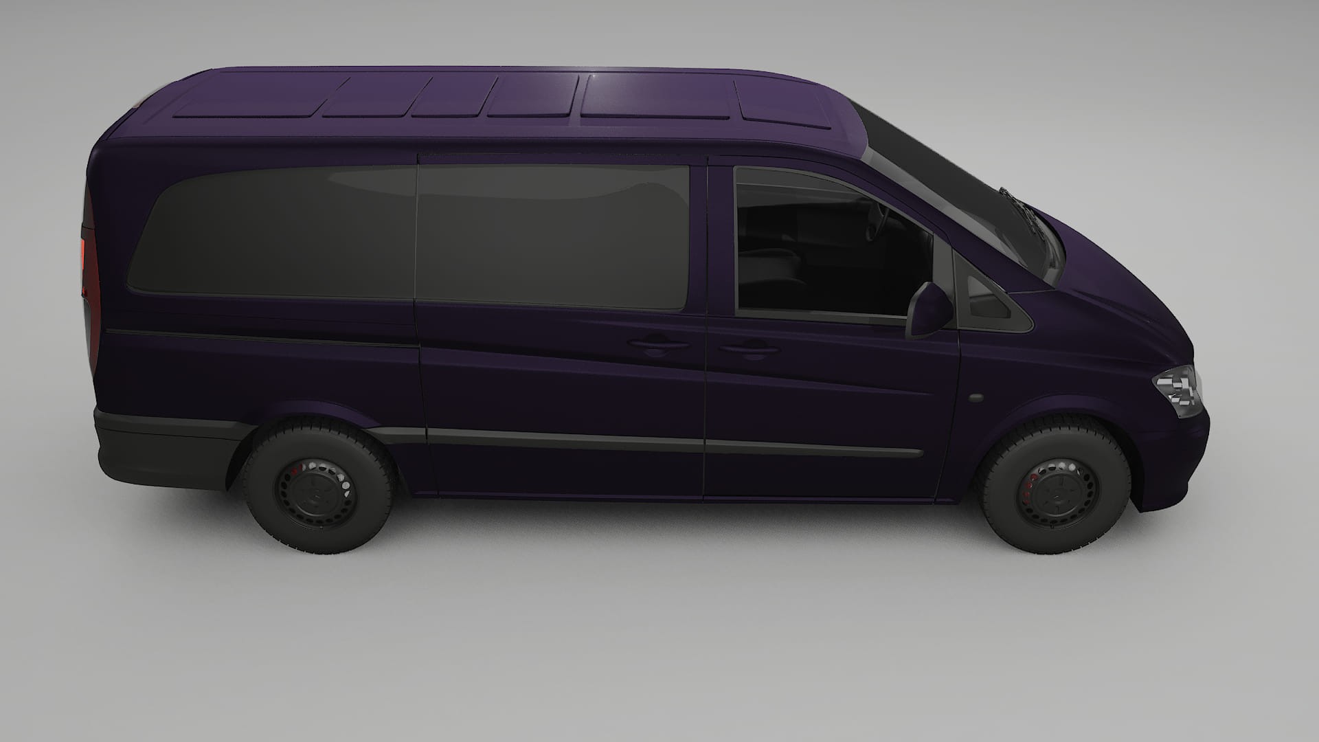 Mercedes Vito Short W639 facelift LCI TPU Paint Protection Film | VIOLET Color Change PPF Full Pre-Cut Kit