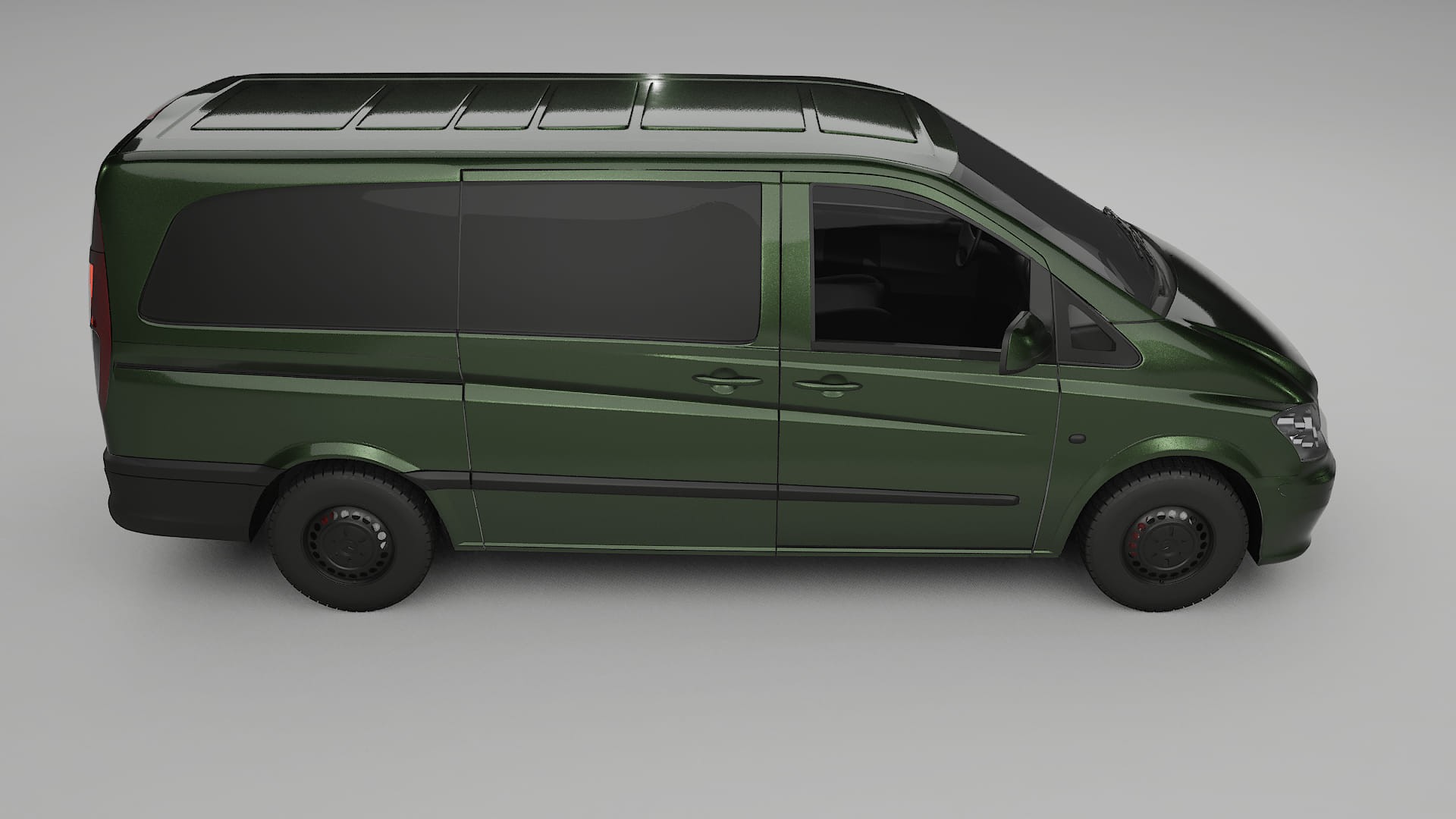 Mercedes Vito Short W639 facelift LCI TPU Paint Protection Film | LAGOON Color Change PPF Full Pre-Cut Kit