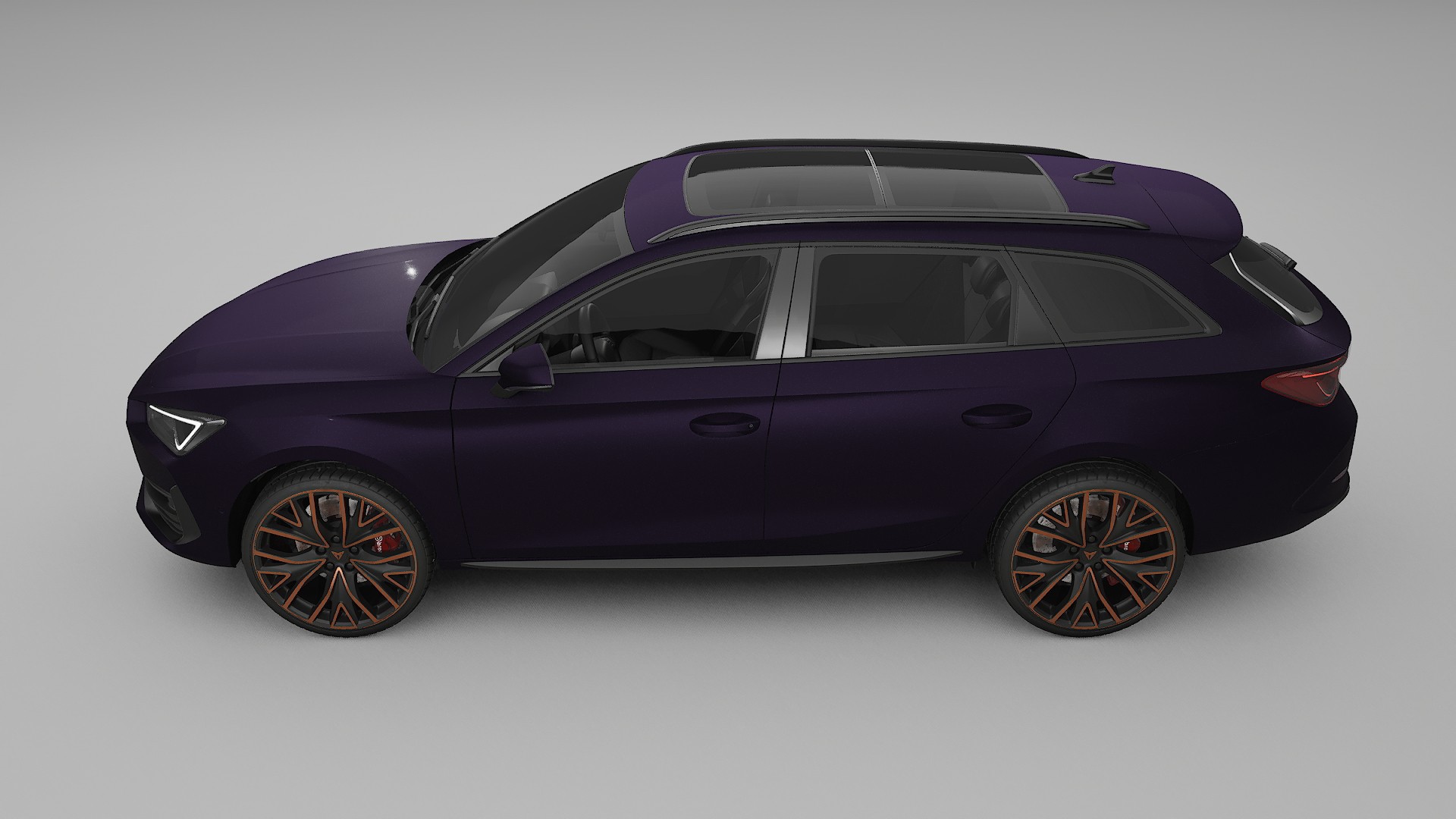 Seat Leon Cupra KL TPU Paint Protection Film | VIOLET Color Change PPF Full Pre-Cut Kit